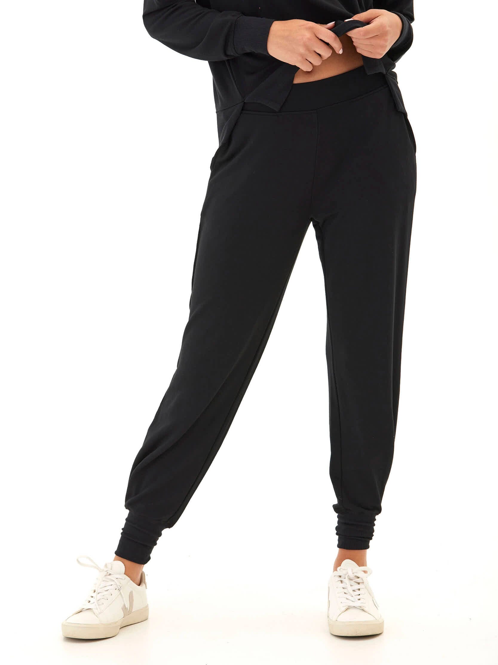Modal Terry Tulip-Hem Jogger with Elastic Waist for Comfort