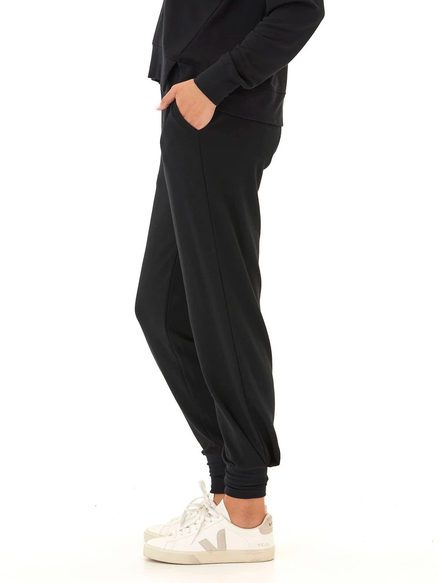 Modal Terry Tulip-Hem Jogger with Elastic Waist for Comfort