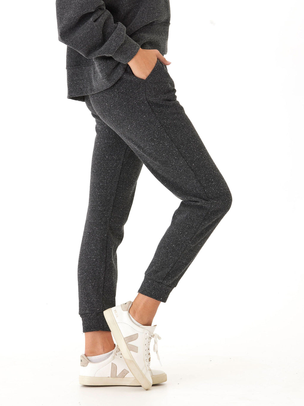 Women's Triblend Fleece Jogger Relaxed Fit Ankle Length Loungewear