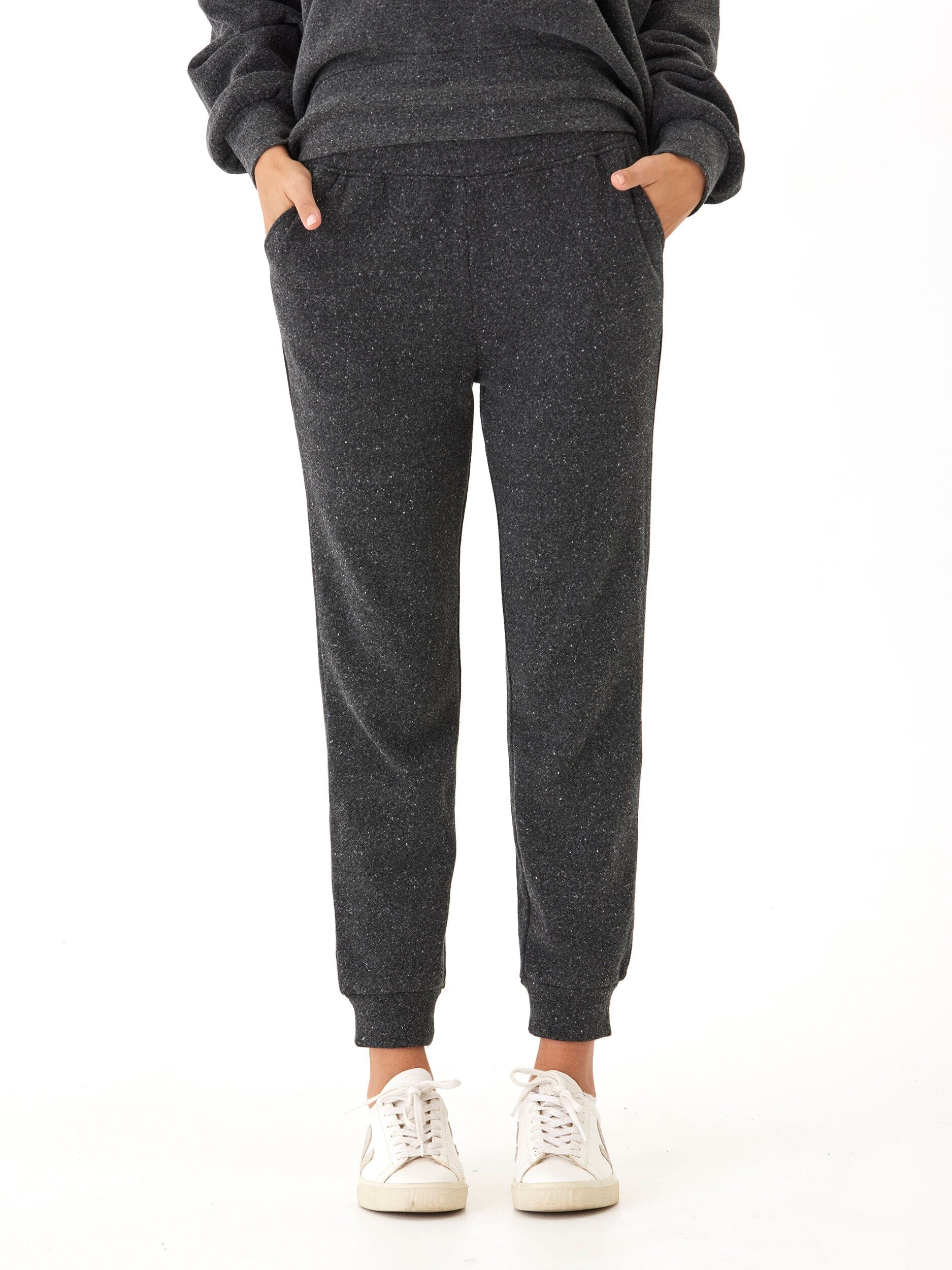 Women's Triblend Fleece Jogger Relaxed Fit Ankle Length Loungewear