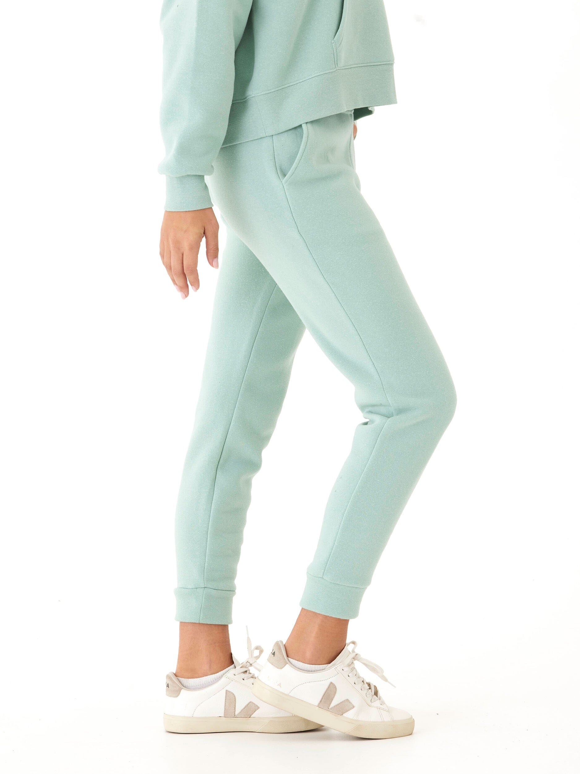 Rowena Triblend Fleece Jogger: Relaxed Tapered Ankle Loungewear