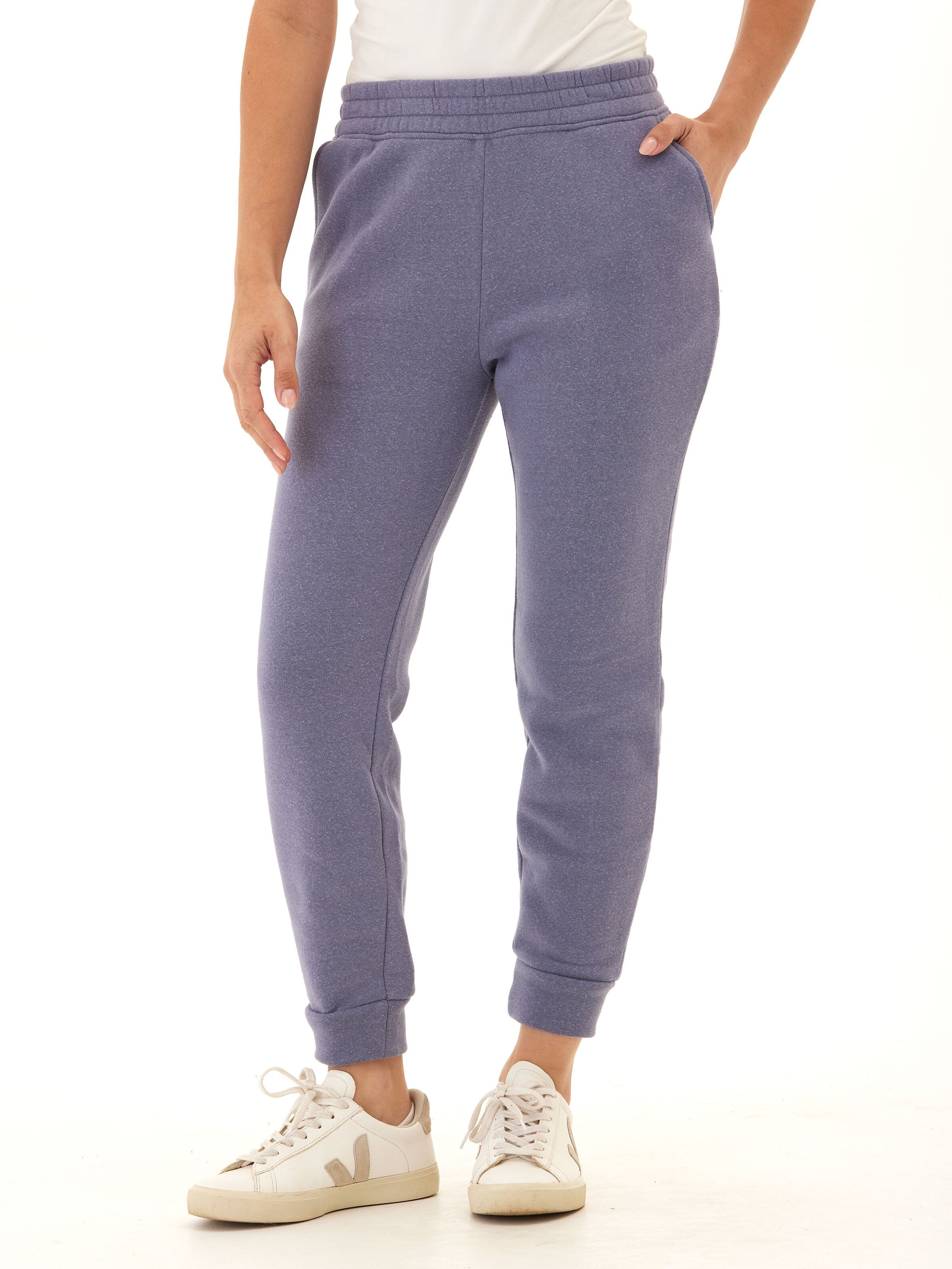 Rowena Triblend Fleece Jogger: Mid-Rise Relaxed Ankle Loungewear