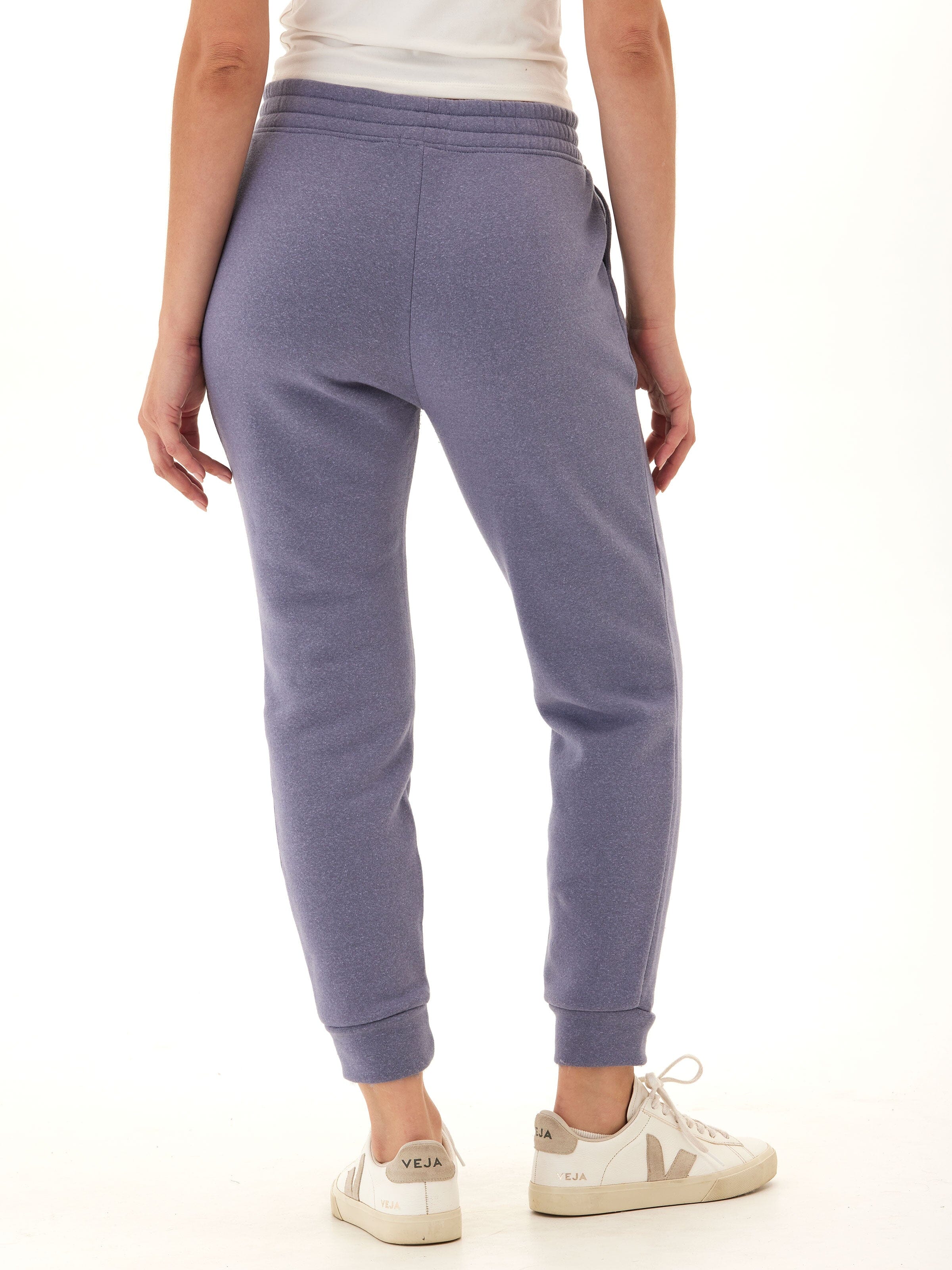 Rowena Triblend Fleece Jogger: Mid-Rise Relaxed Ankle Loungewear