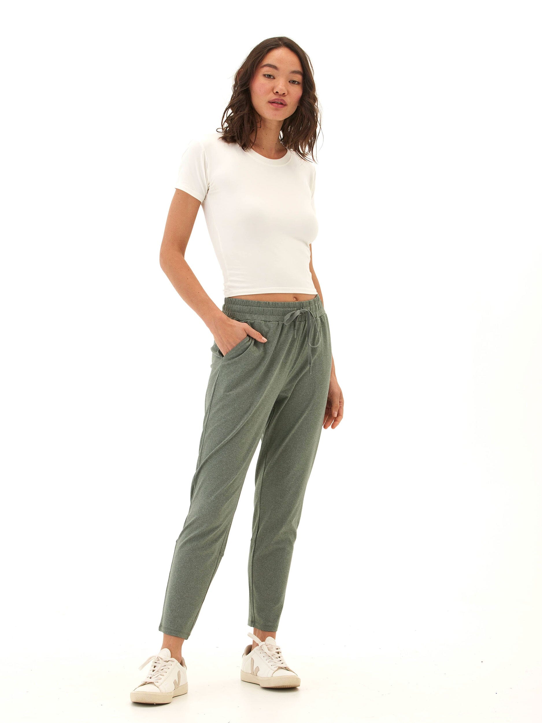 Lacey Luxe Jersey Pant Women’s Athleisure Minimalist Knit Pants
