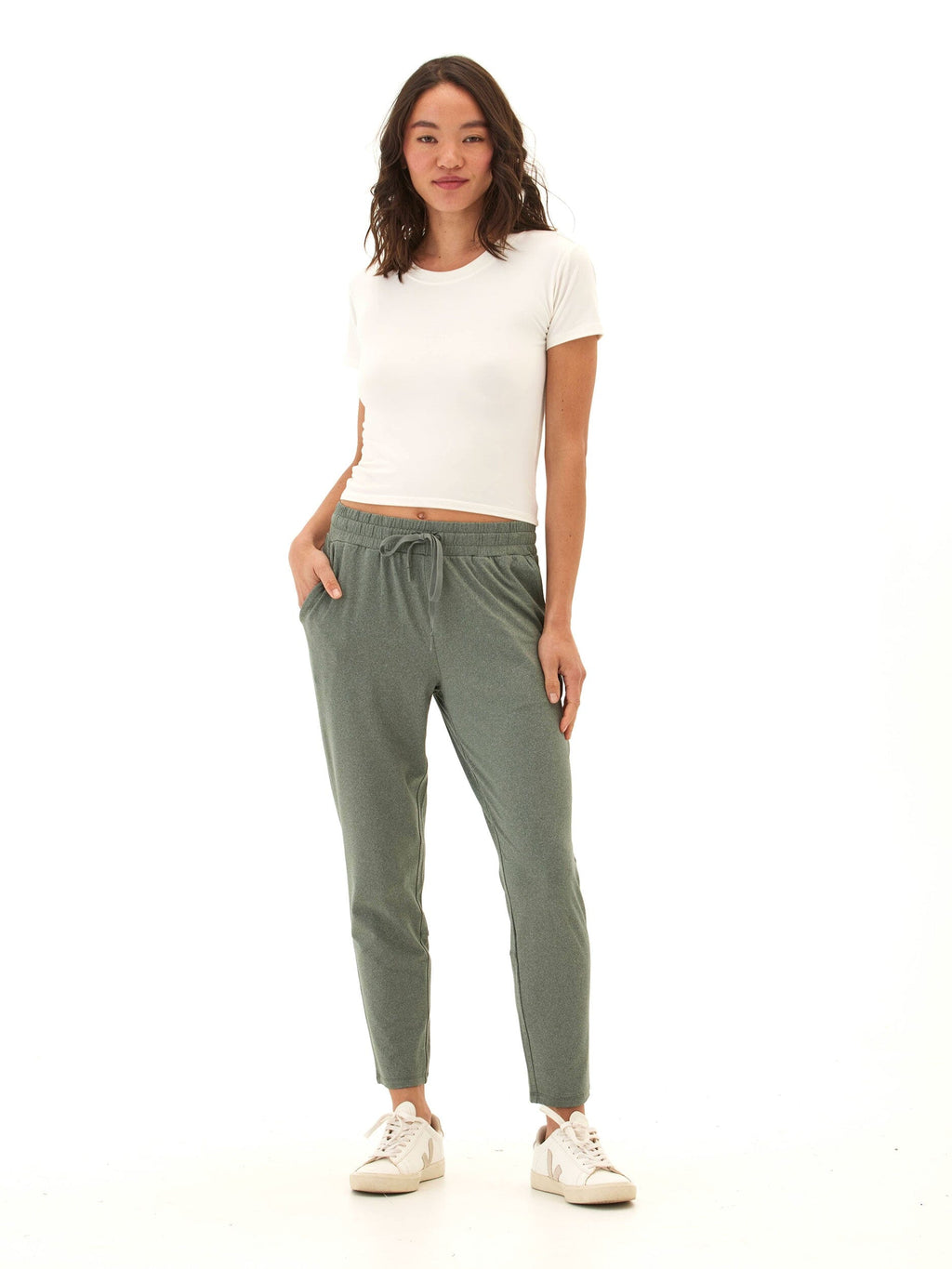 Lacey Luxe Jersey Pant Women’s Athleisure Minimalist Knit Pants