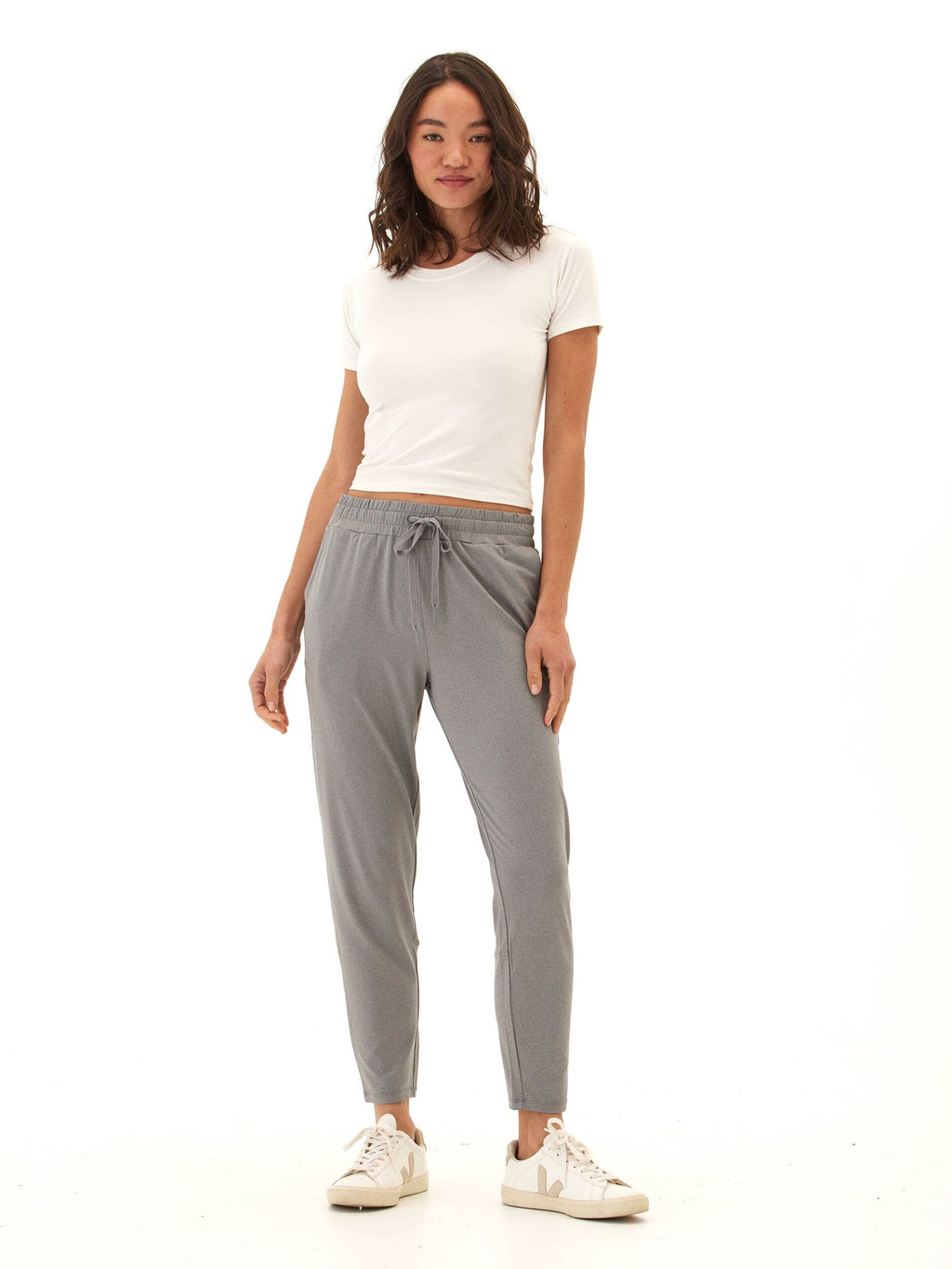 Lacey Luxe Women’s Jersey Pant in Grey