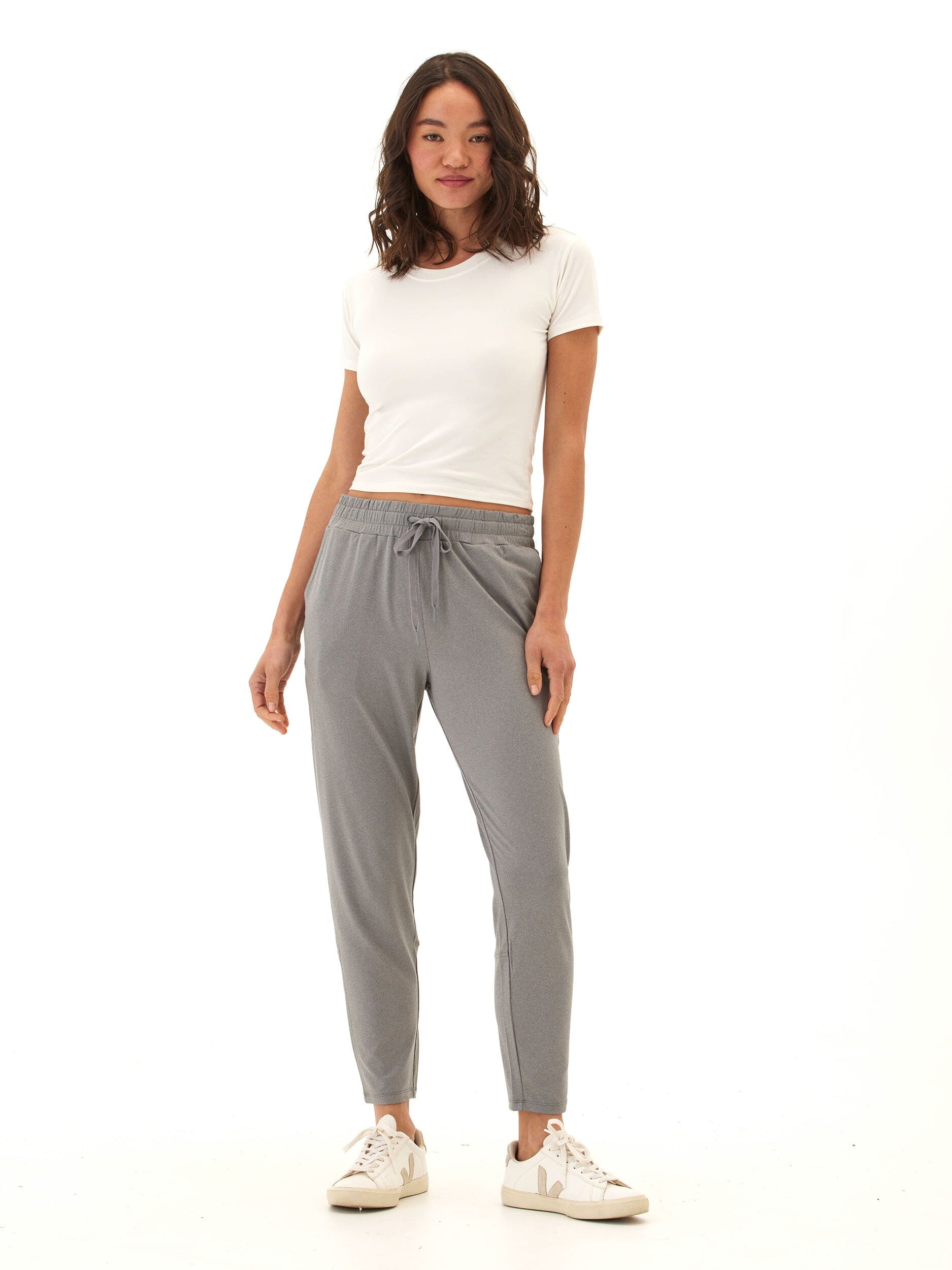 Lacey Luxe Women’s Jersey Pant in Grey