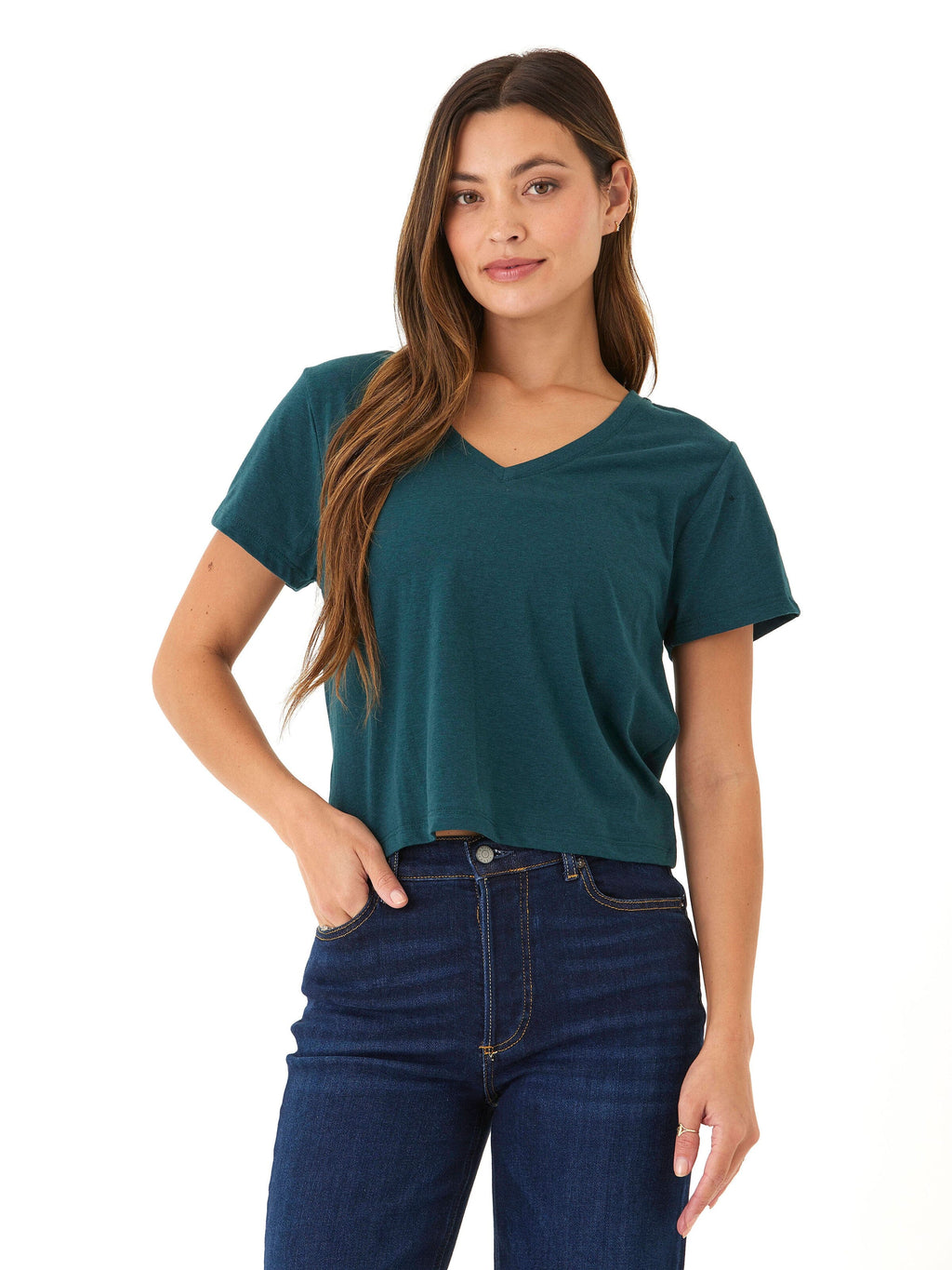 Women's Core Triblend Jersey V-Neck Tee