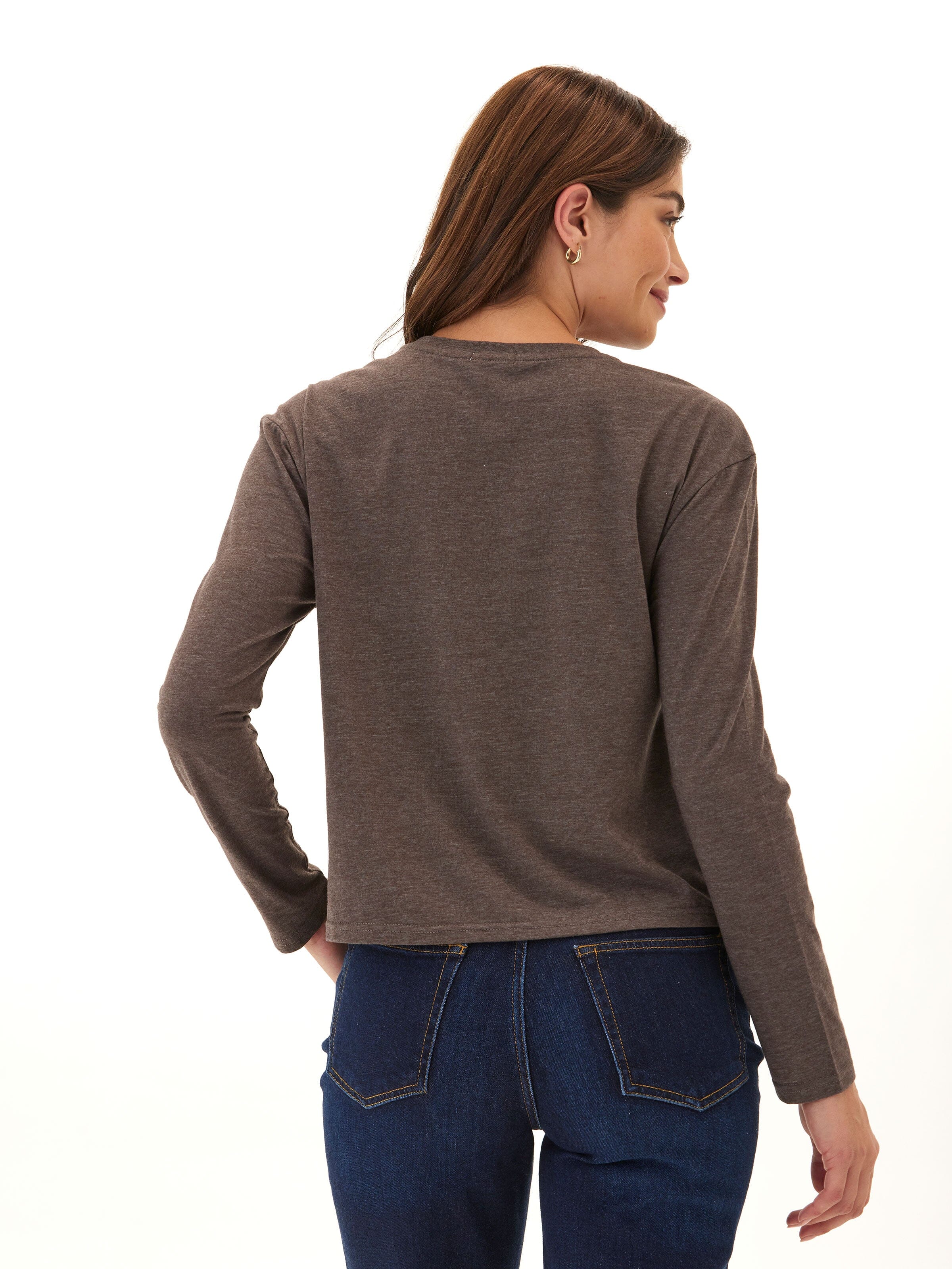 Women's Maggie Long Sleeve Triblend Pocket Tee