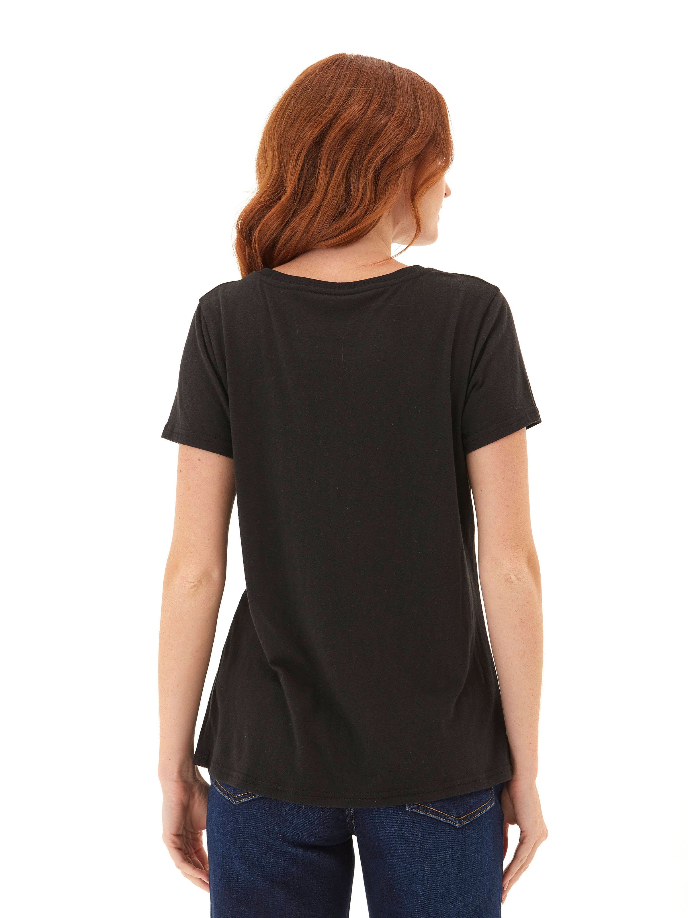 Core Triblend Jersey Crew Neck Tee in Black