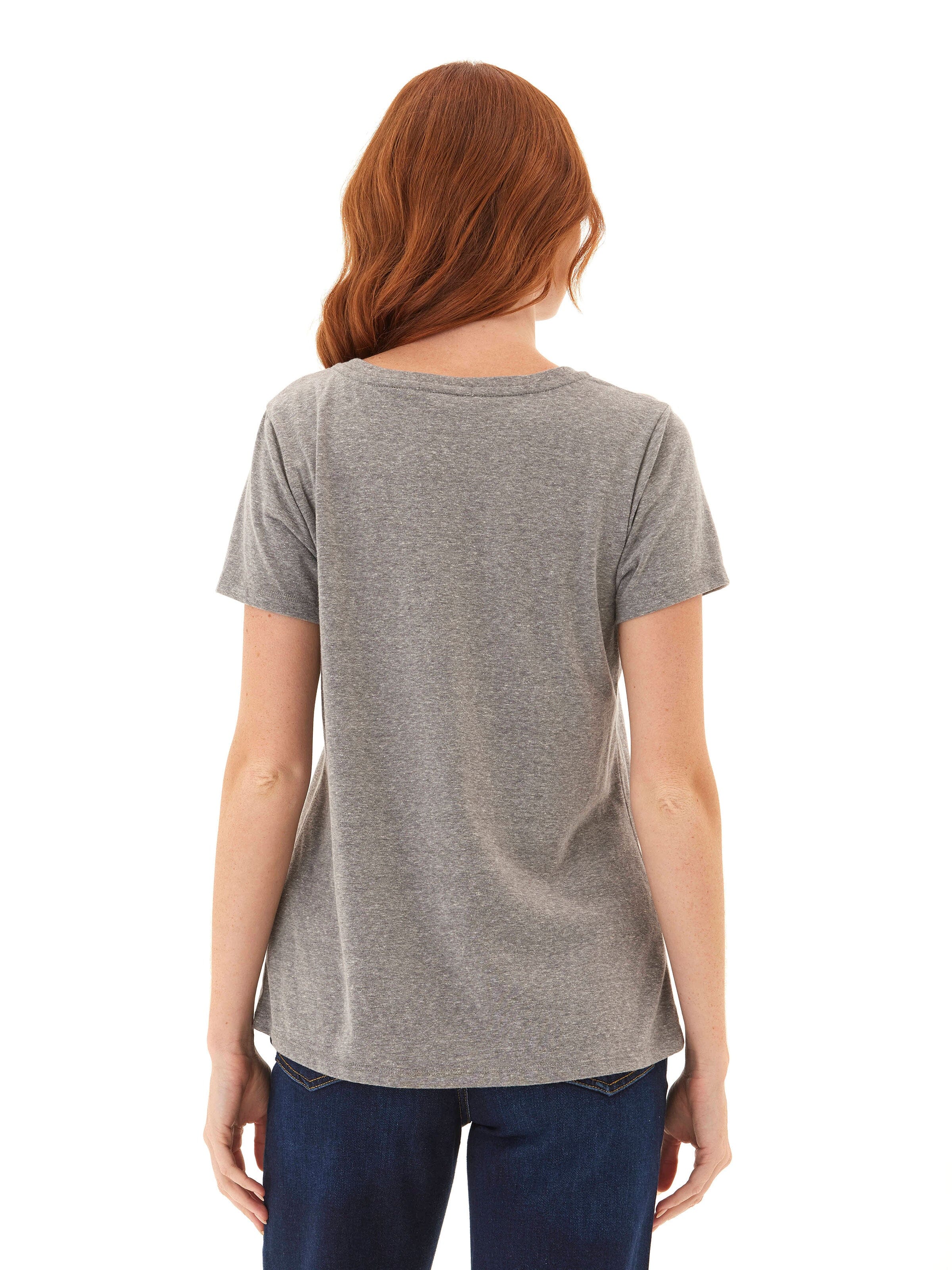 Core Triblend Jersey Crew Neck Tee in Grey