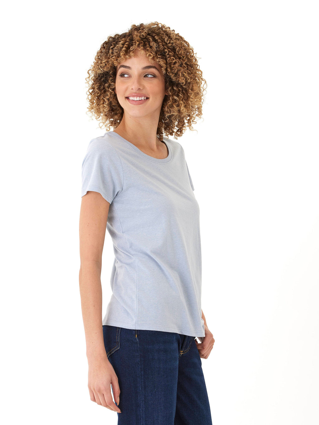 Core Triblend Jersey Crew Neck Tee - Lightweight Everyday Basic