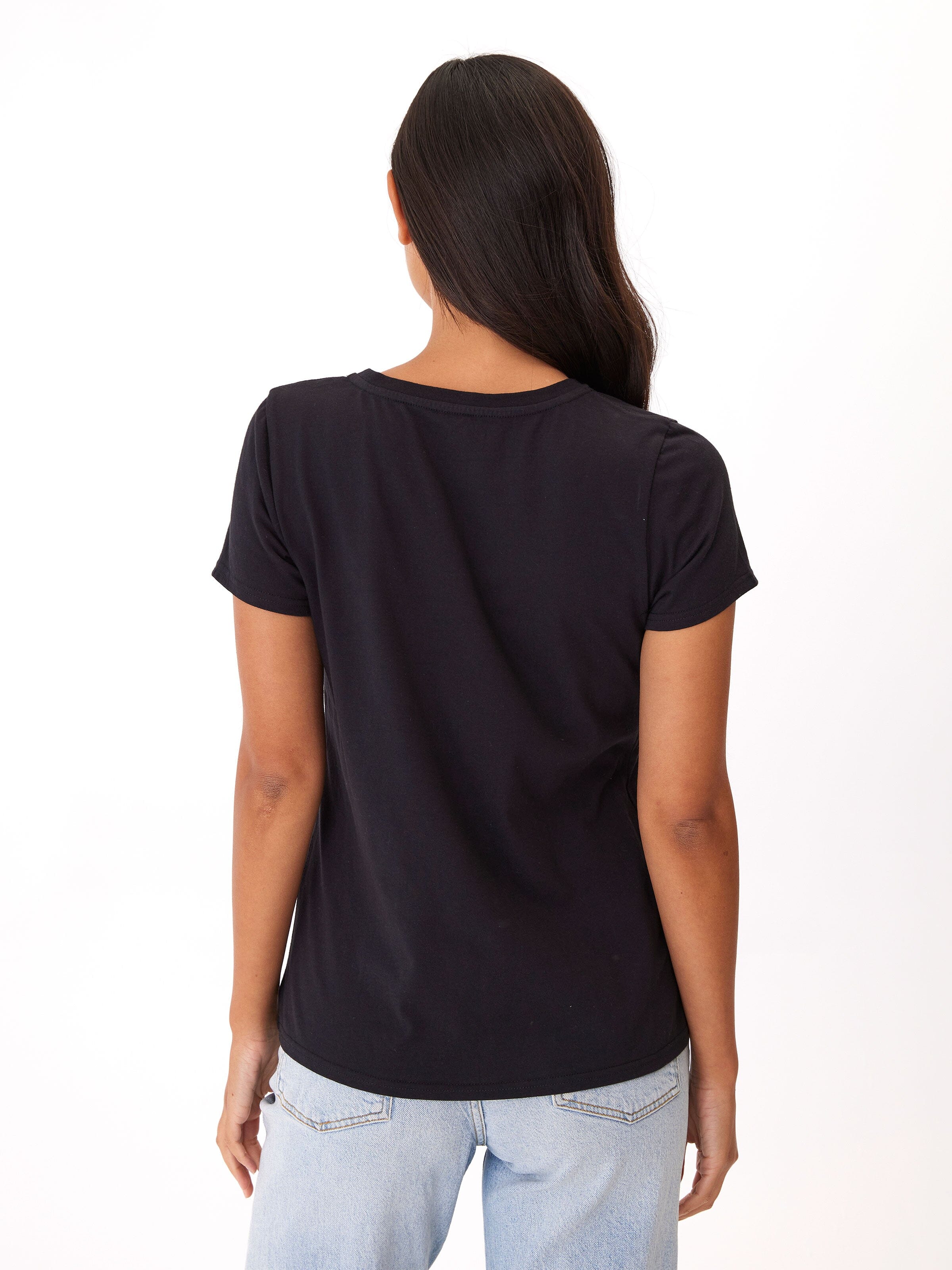 Odette Organic Cotton Crew Tee – Women’s Essential Black Staple