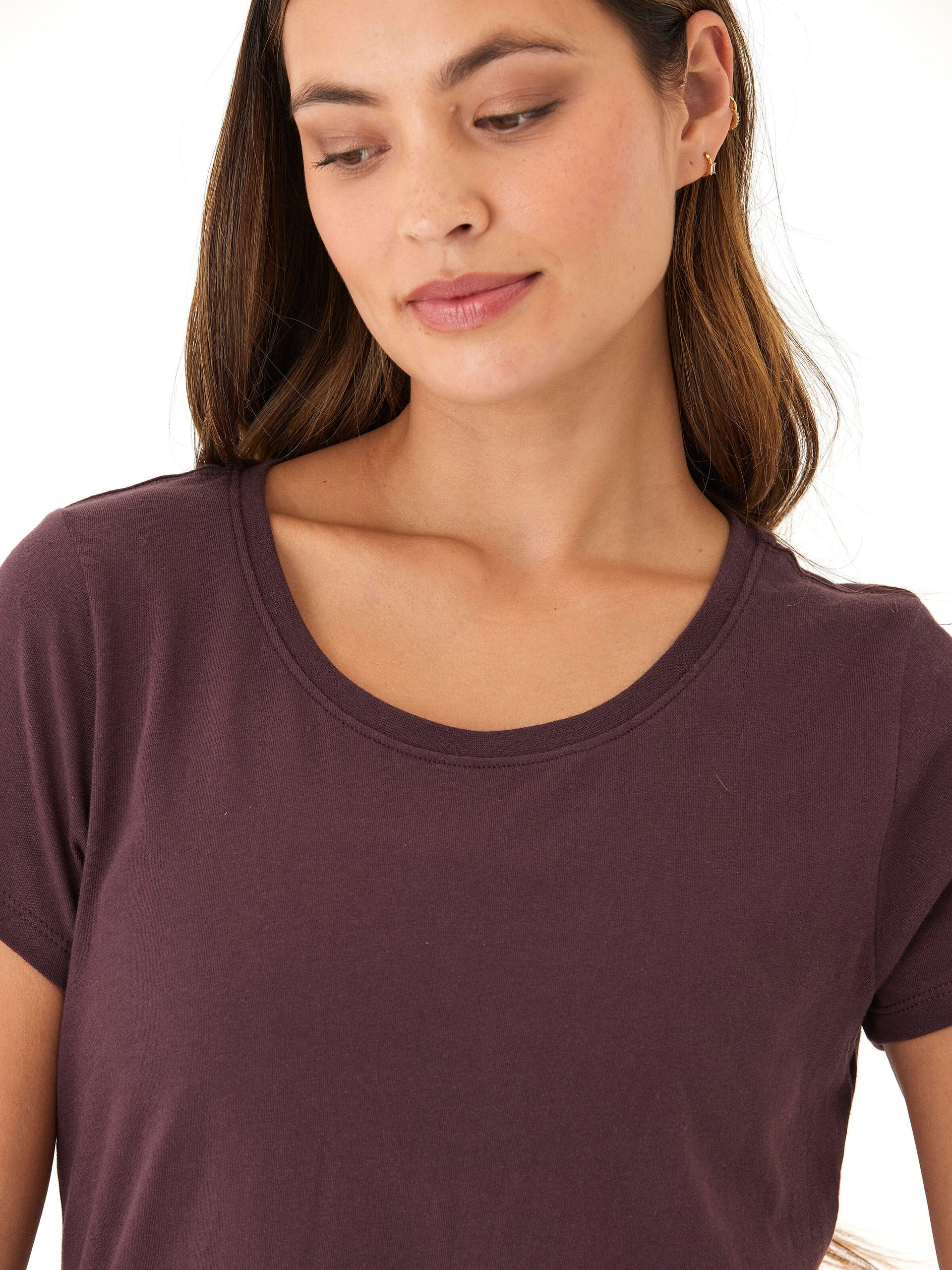 Odette Organic Cotton Crew Neck Tee - Sustainable Everyday Essential