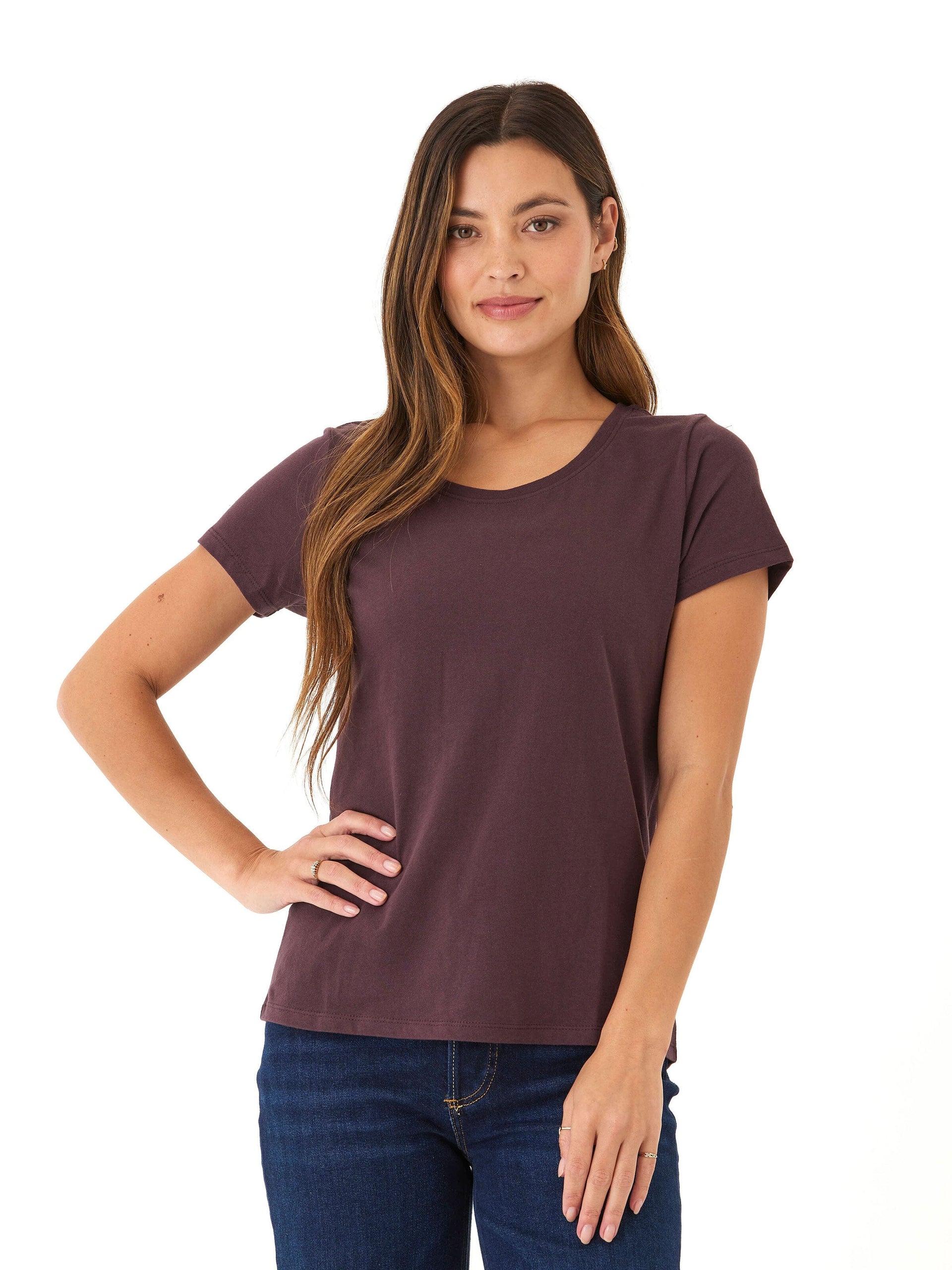 Odette Organic Cotton Crew Neck Tee - Sustainable Everyday Essential