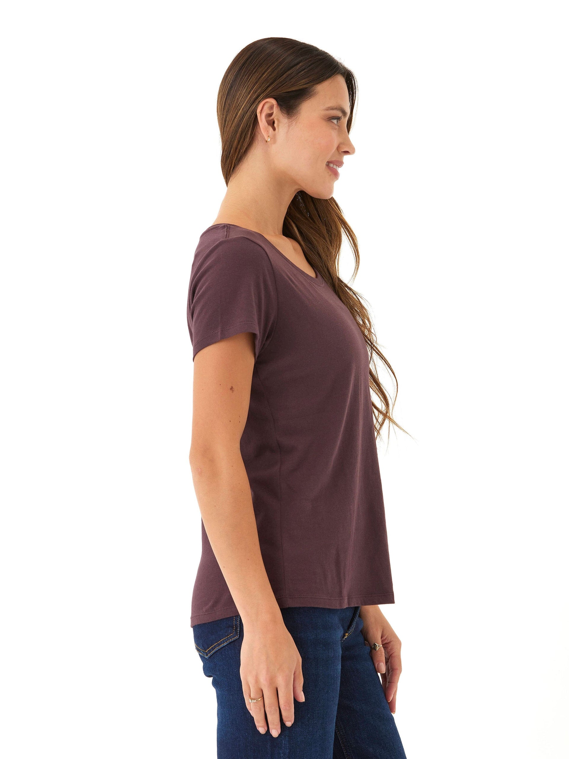 Odette Organic Cotton Crew Neck Tee - Sustainable Everyday Essential