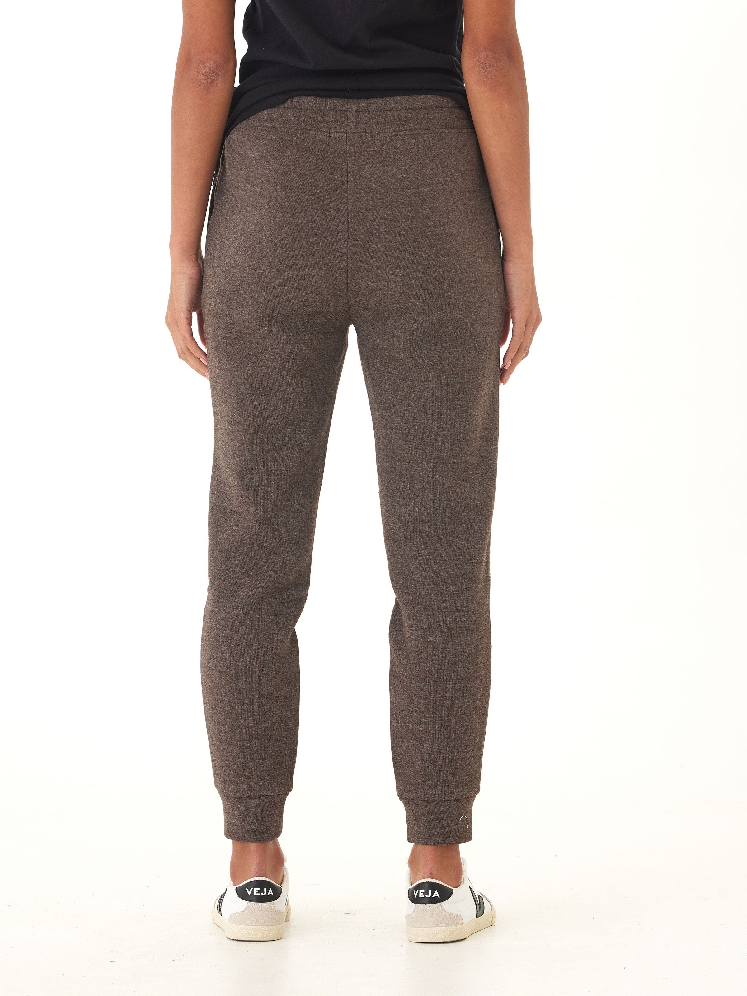 Women’s Triblend Fleece Joggers in Brown and Charcoal