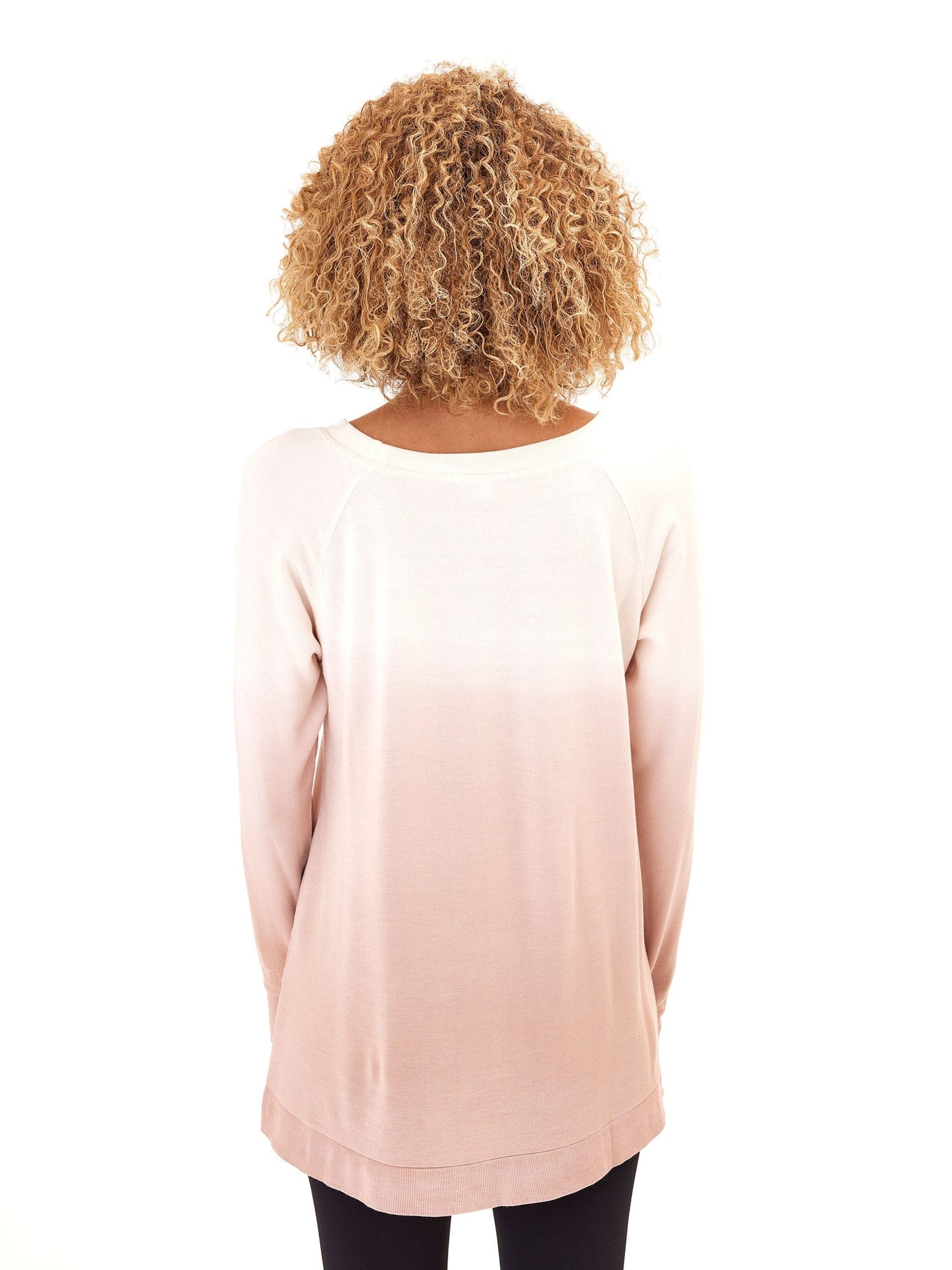 Leanna Feather Fleece Tunic – Women’s Soft Tulip-Hem Sweatshirt