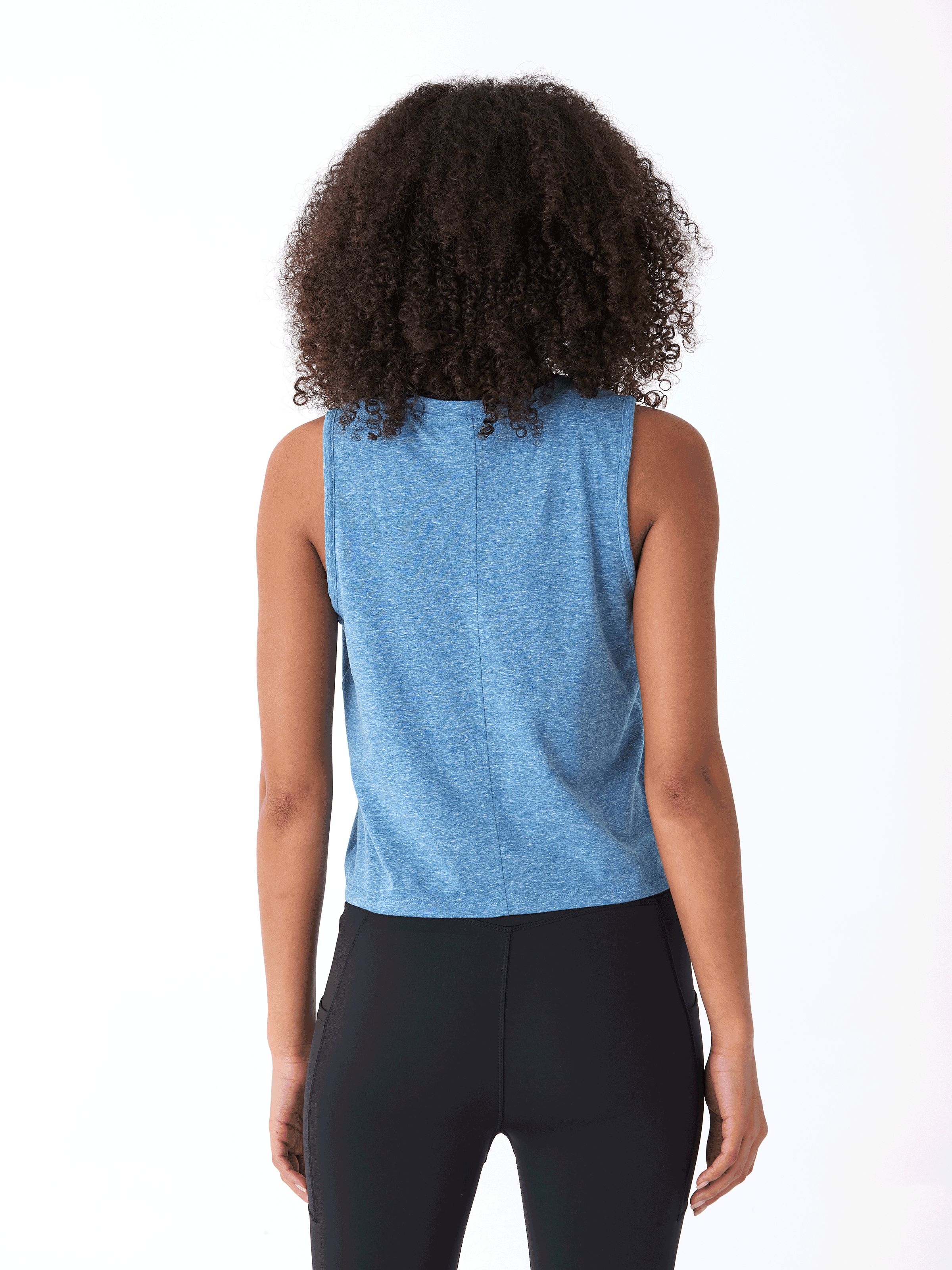 Triblend Jersey V-Neck Tank Top - Relaxed Fit Everyday Essential