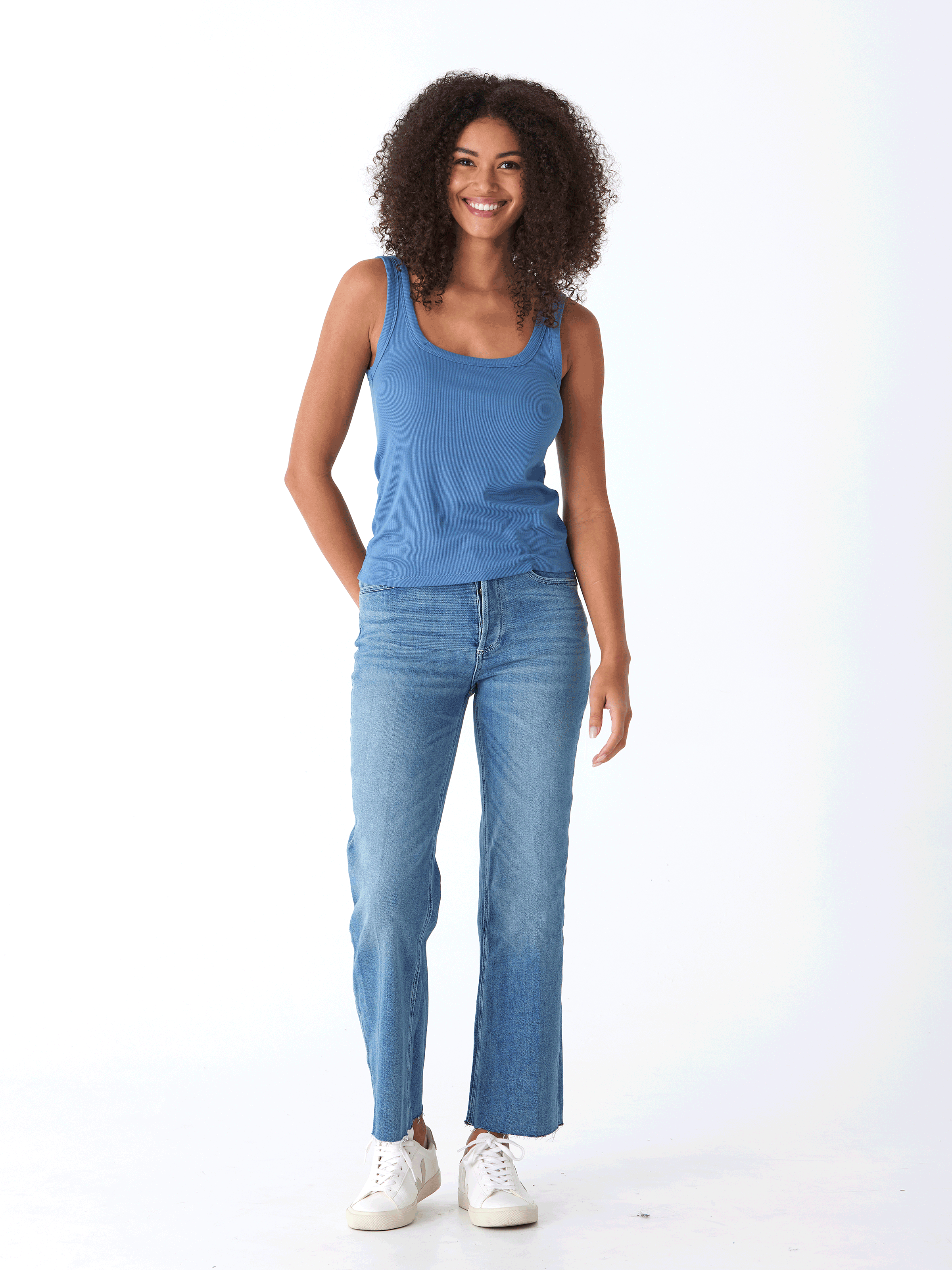 Yvette Feather Rib Tank: Ultra-Soft Everyday Essential Layering