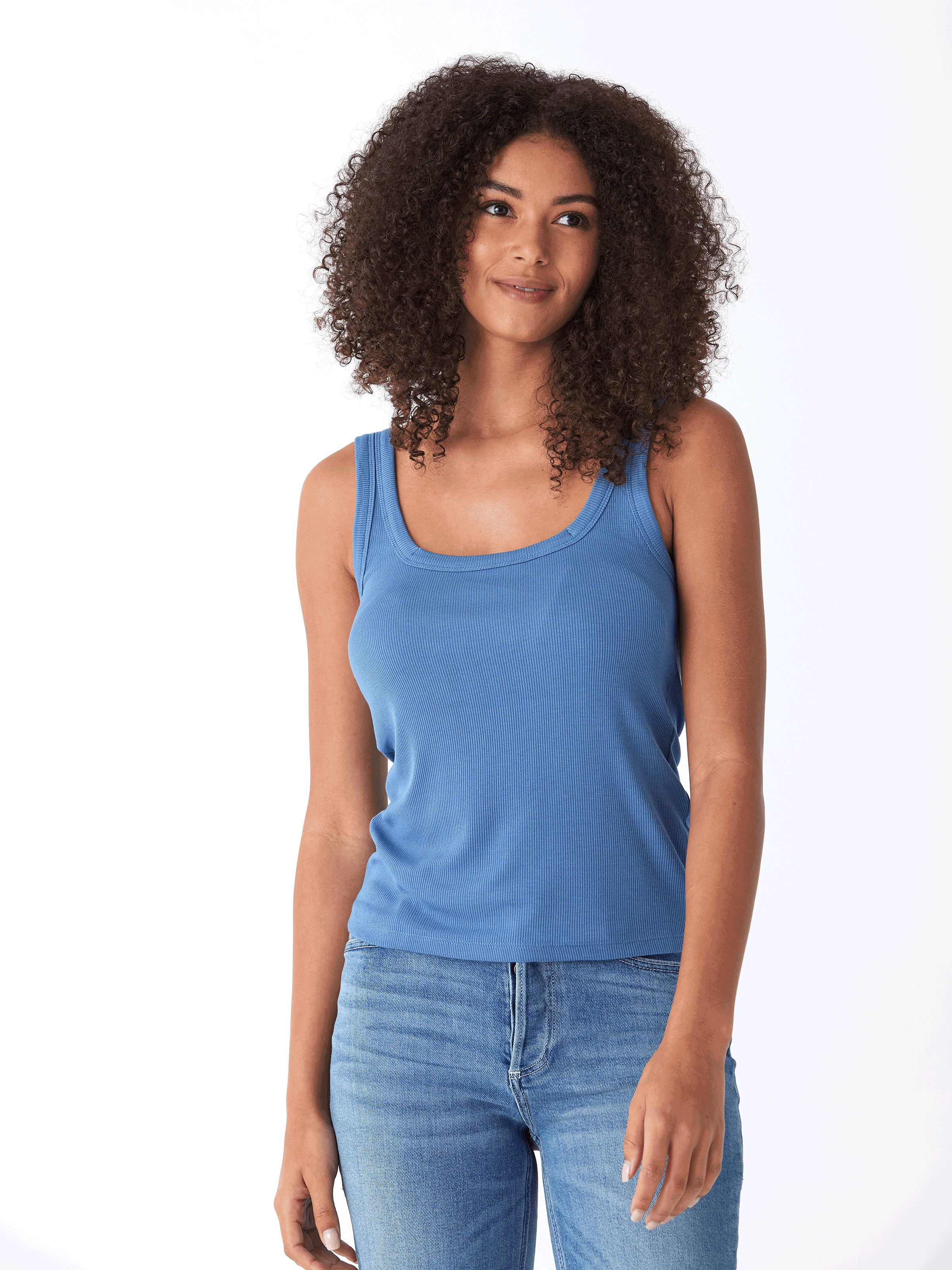 Yvette Feather Rib Tank: Ultra-Soft Everyday Essential Layering