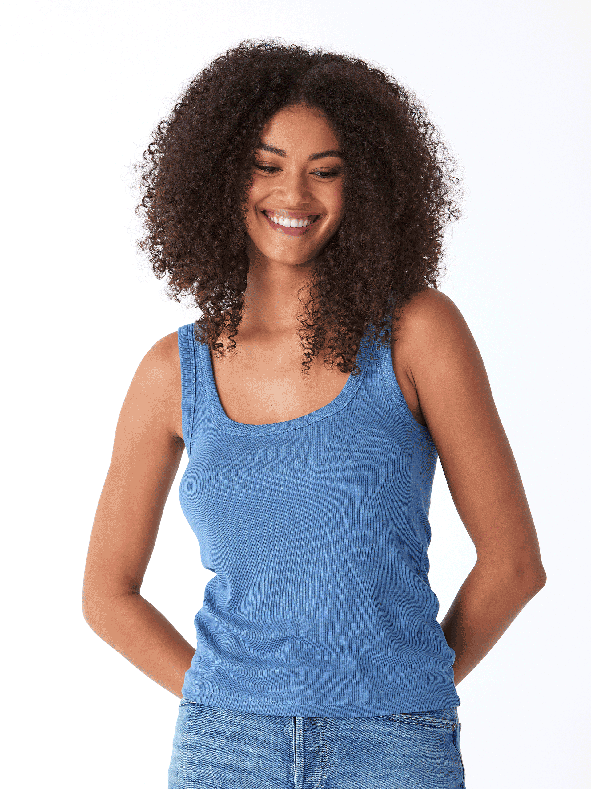 Yvette Feather Rib Tank: Ultra-Soft Everyday Essential Layering