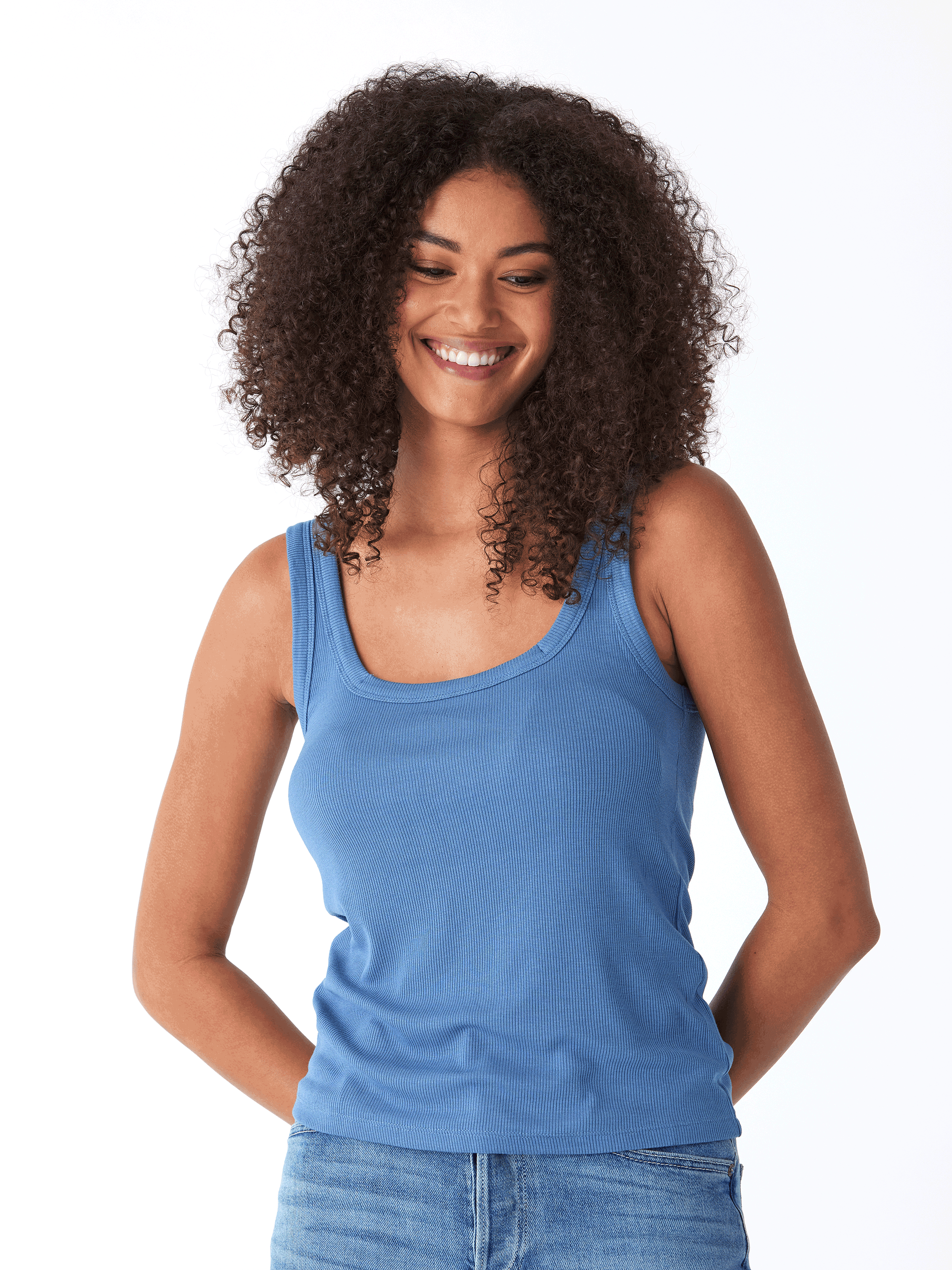 Yvette Feather Rib Tank: Ultra-Soft Everyday Essential Layering