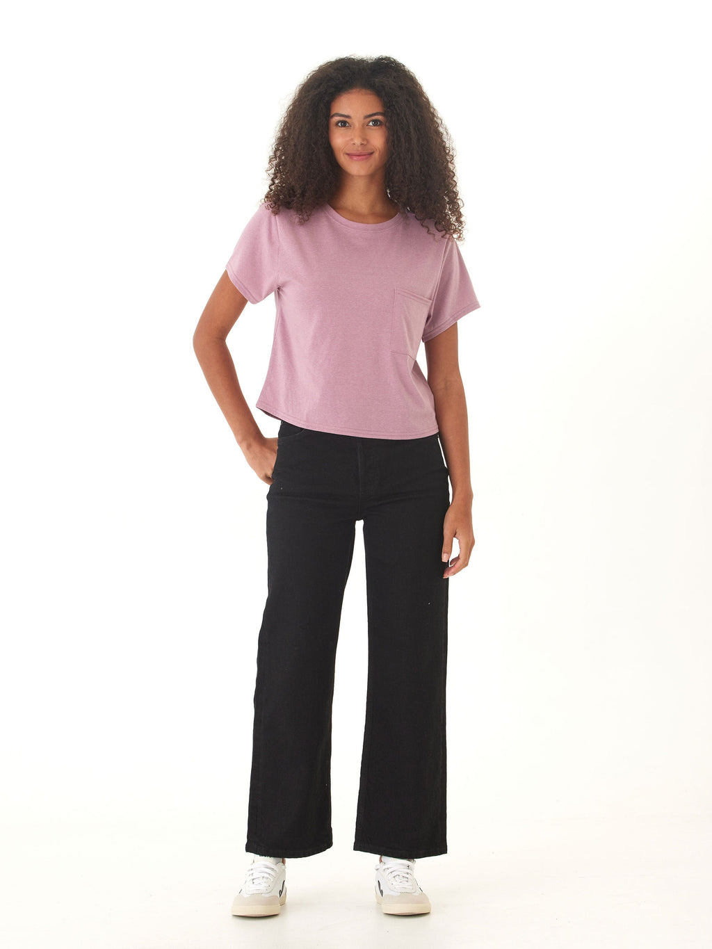 Core Triblend Jersey Pocket Tee in Dusty-Rose