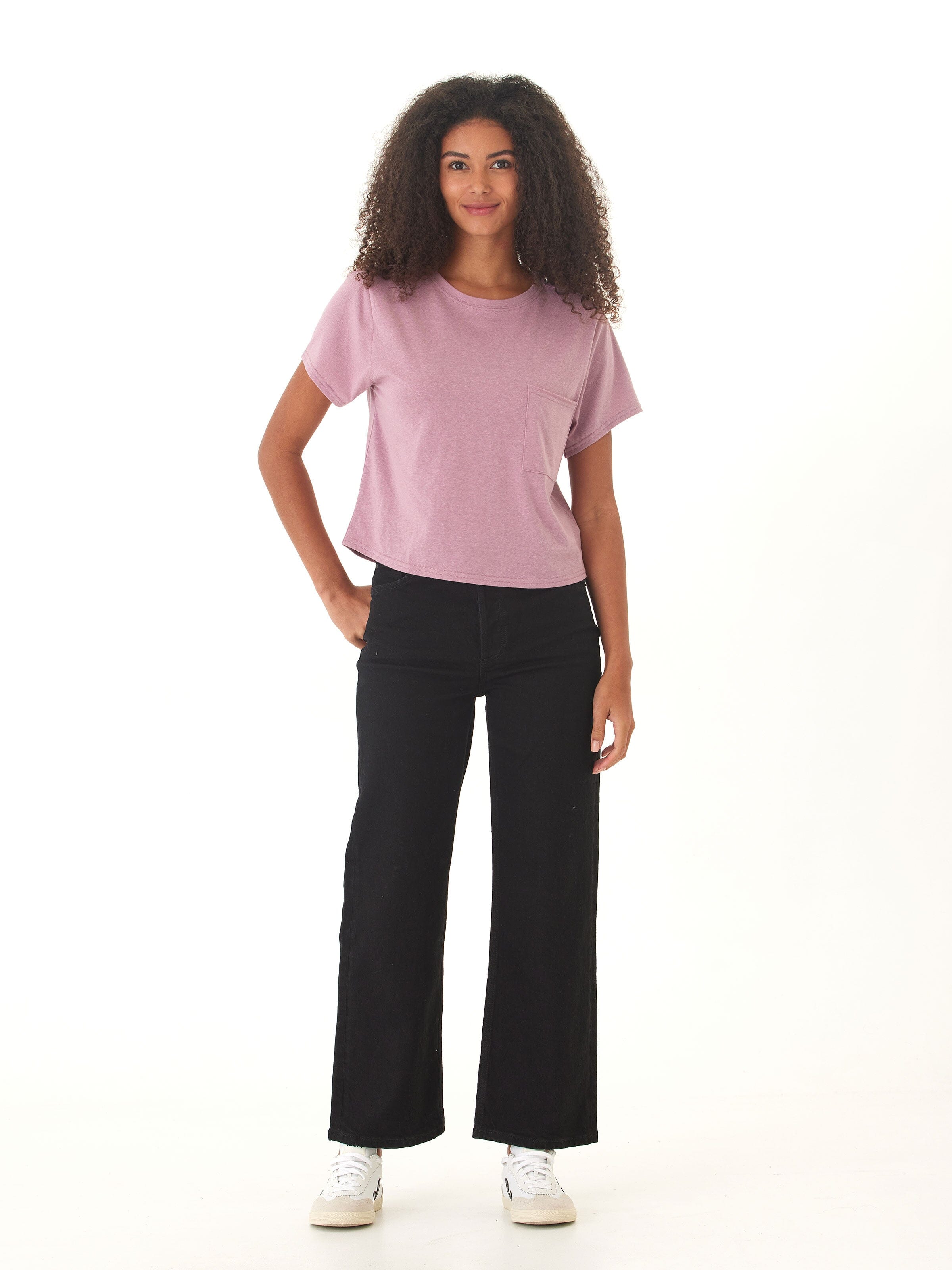 Core Triblend Jersey Pocket Tee in Dusty-Rose