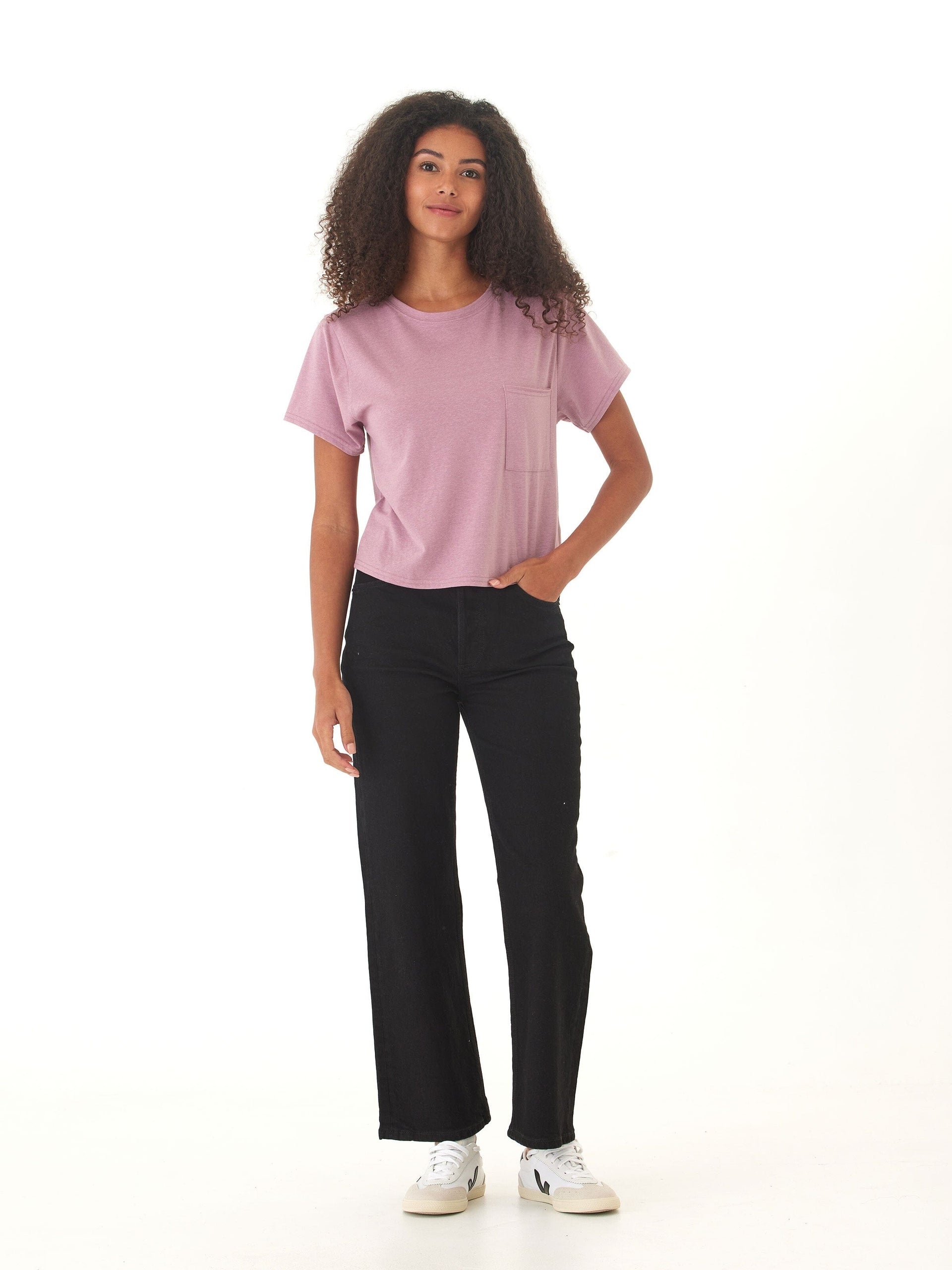 Core Triblend Jersey Pocket Tee in Dusty-Rose