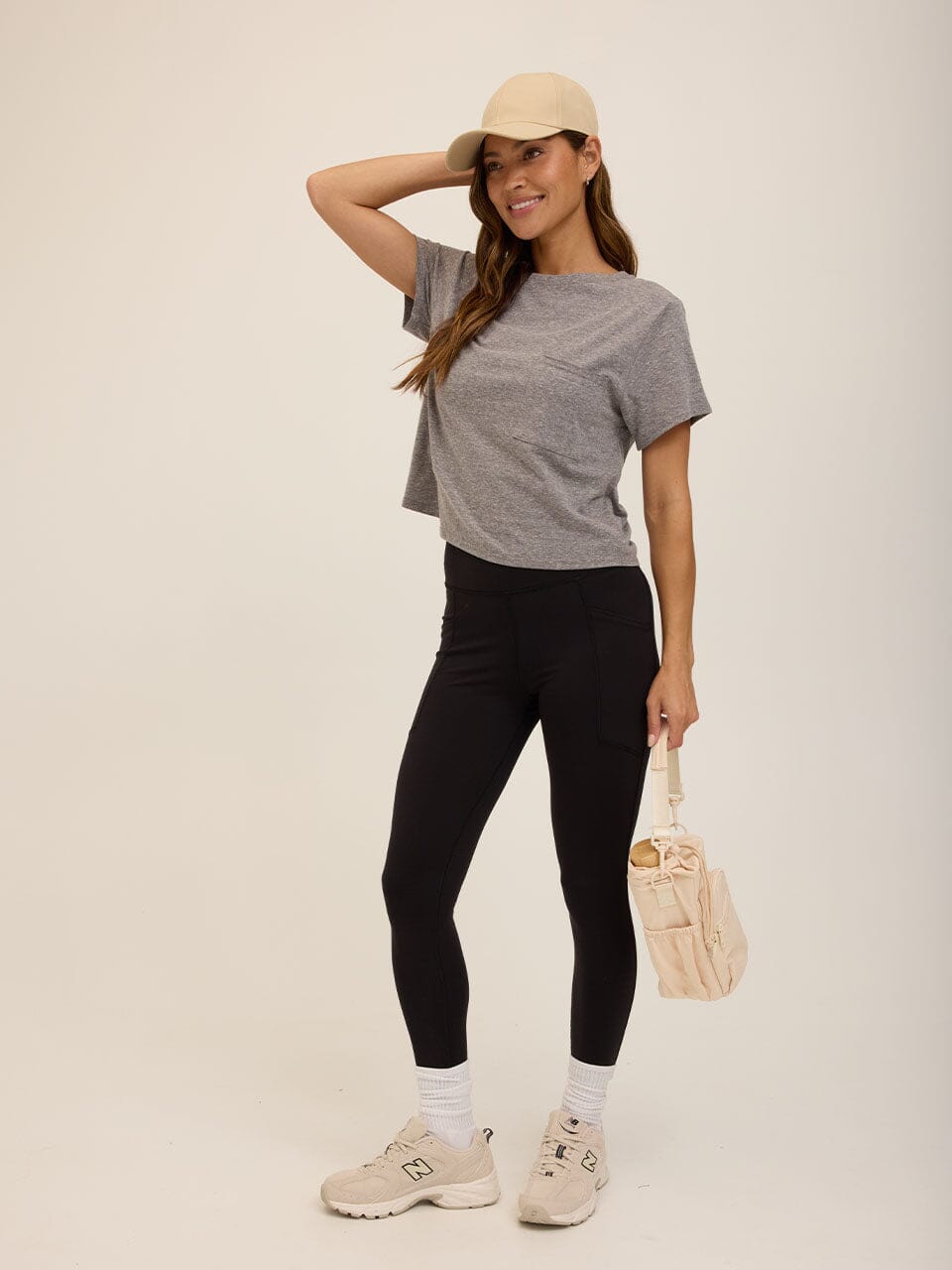Core Triblend Jersey Pocket Tee in Grey