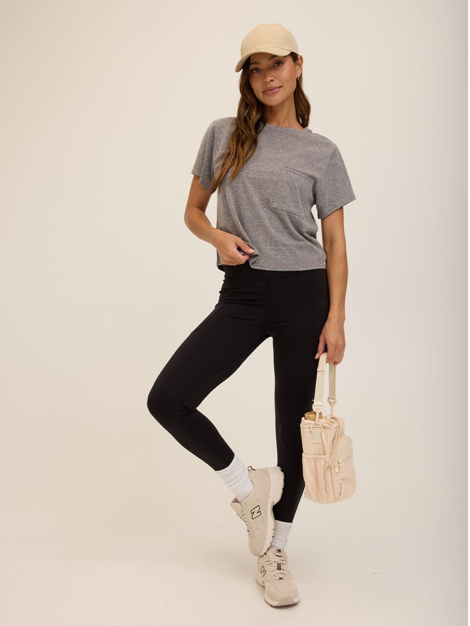 Core Triblend Jersey Pocket Tee in Grey