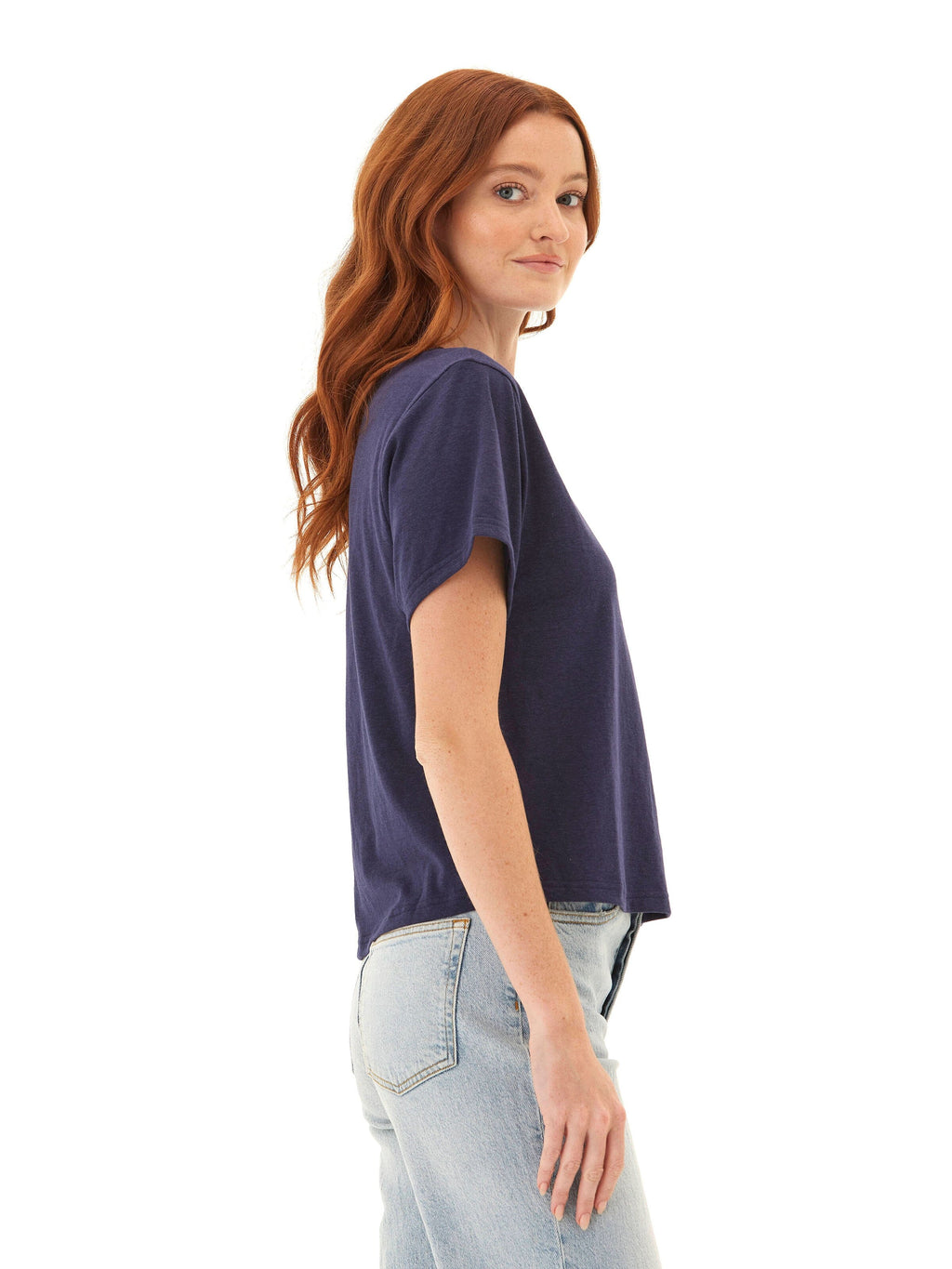 Core Triblend Jersey Pocket Tee – Unisex Minimalist Crew Neck