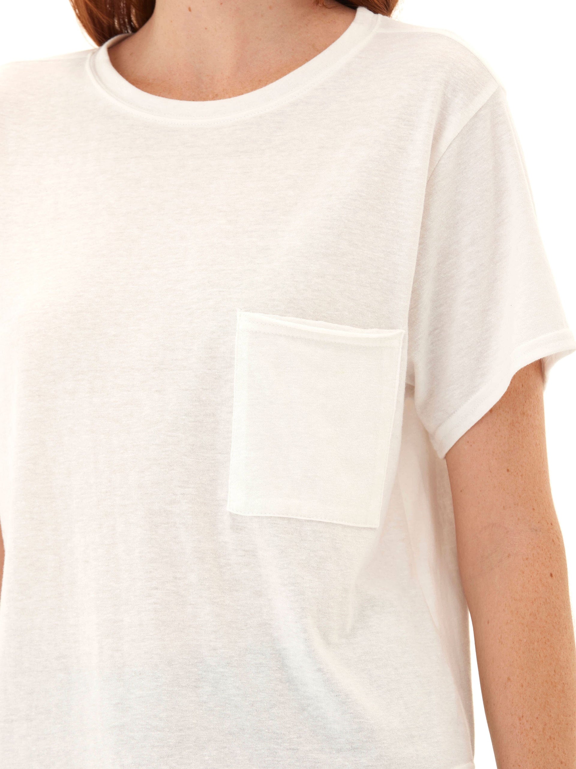 Core Triblend Jersey Pocket Tee with Classic Crew Neckline