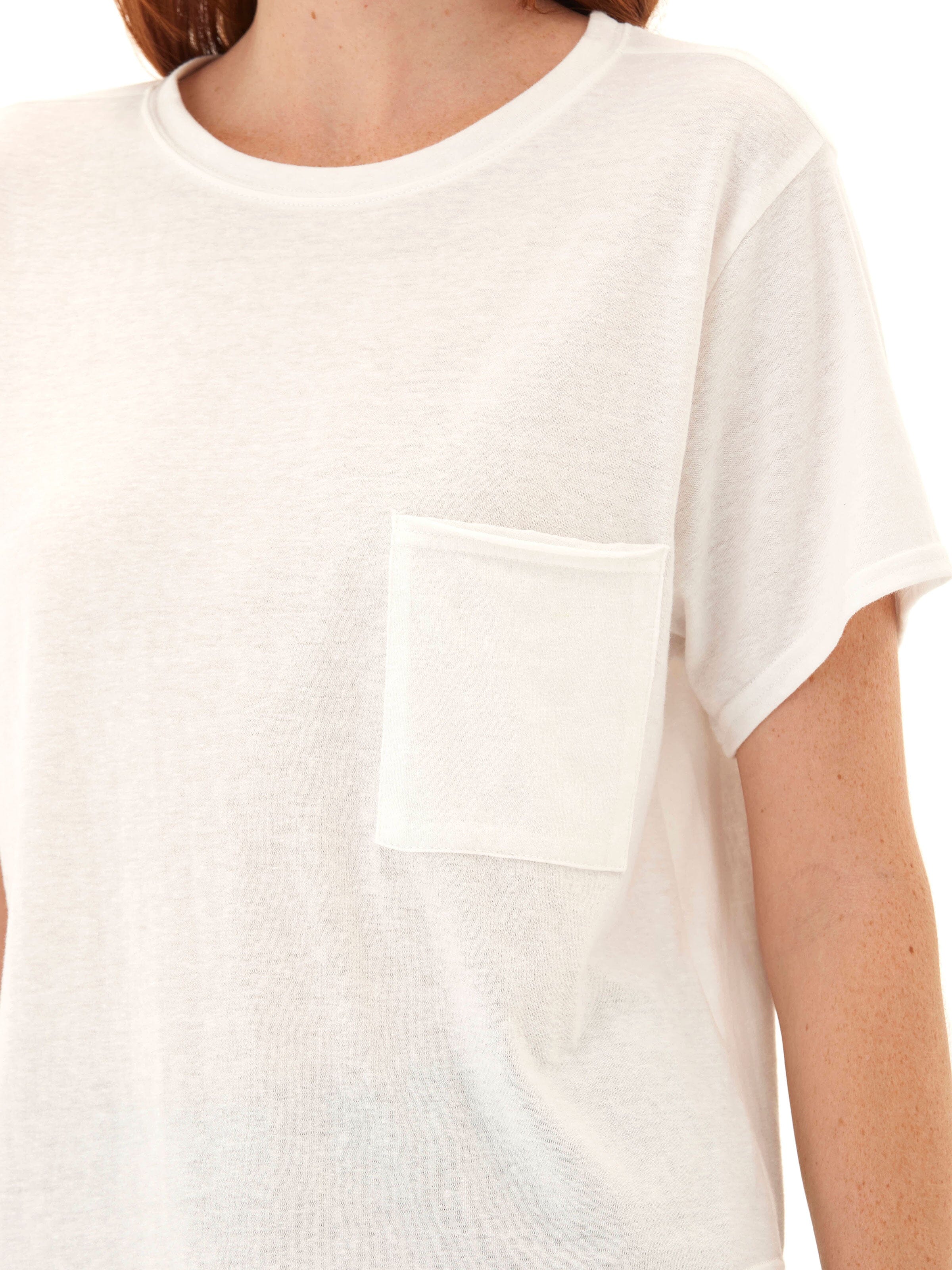 Core Triblend Jersey Pocket Tee with Classic Crew Neckline