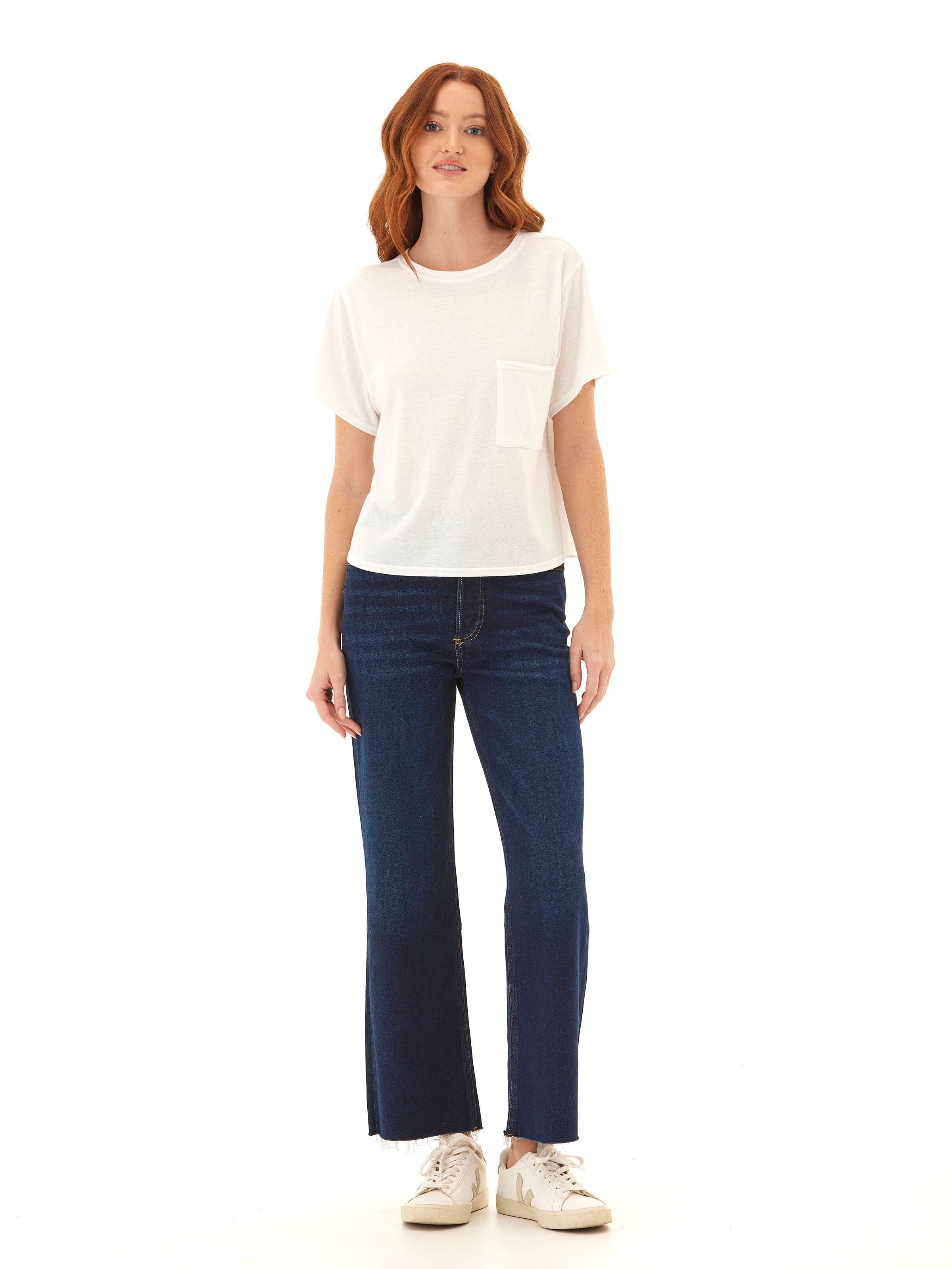 Core Triblend Jersey Pocket Tee with Classic Crew Neckline