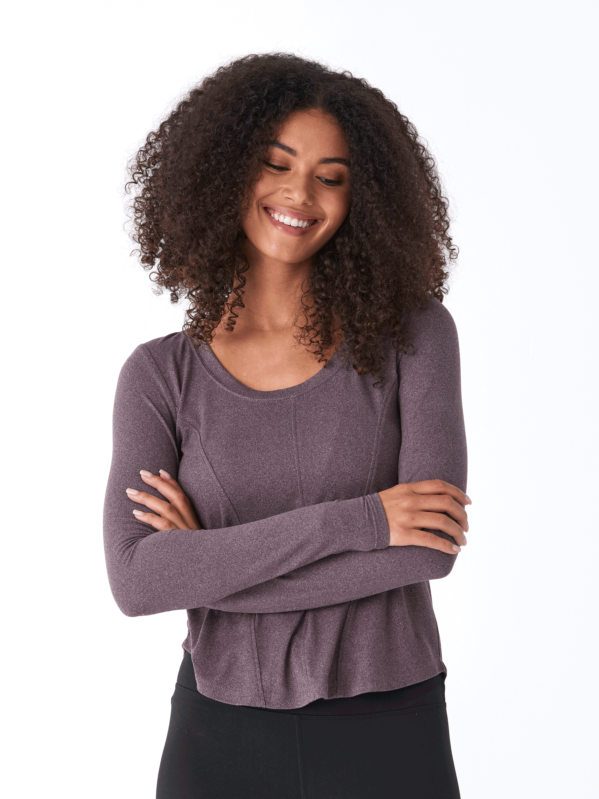 Kellie Heather Luxe Jersey Seam Detail Top