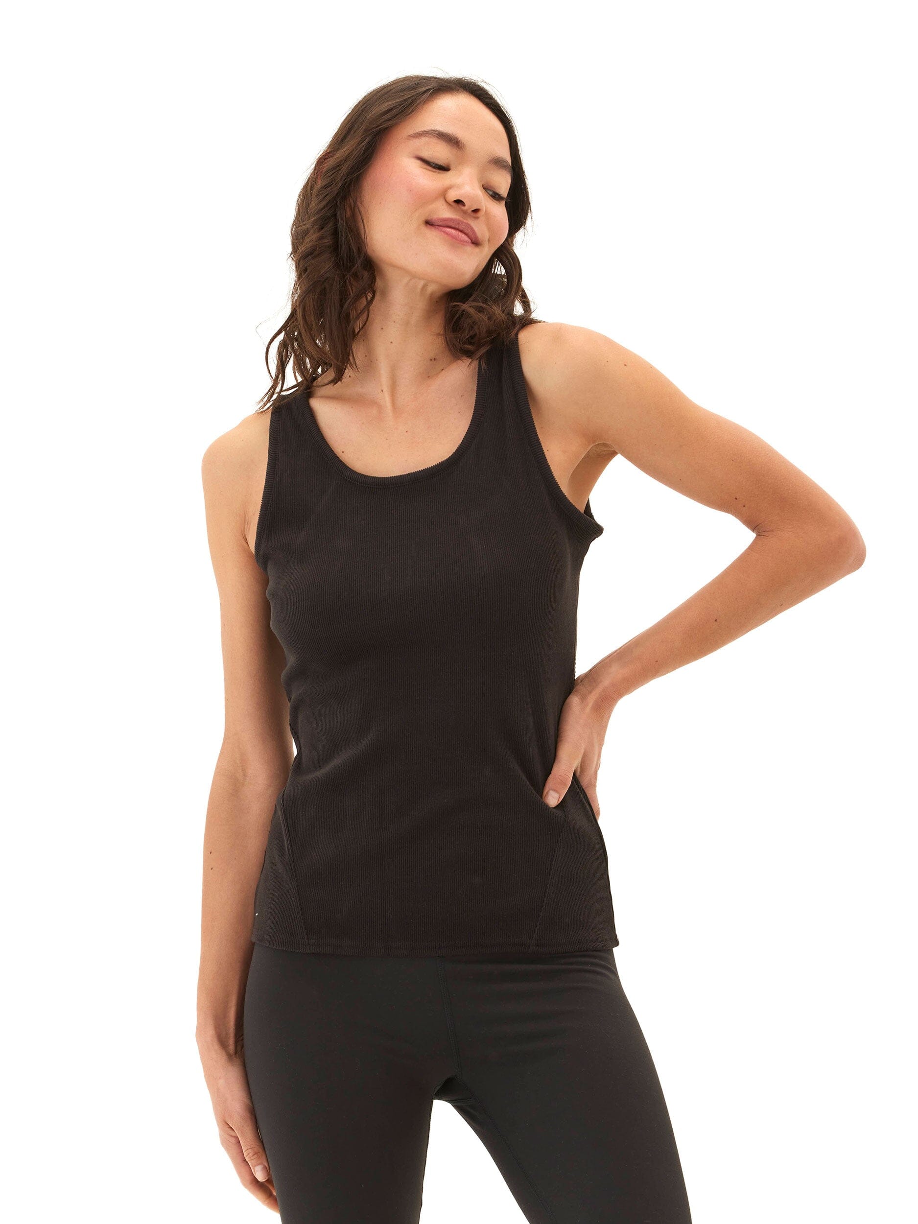 Mariella Heather Luxe Rib Tank – Lightweight Sleeveless Layer