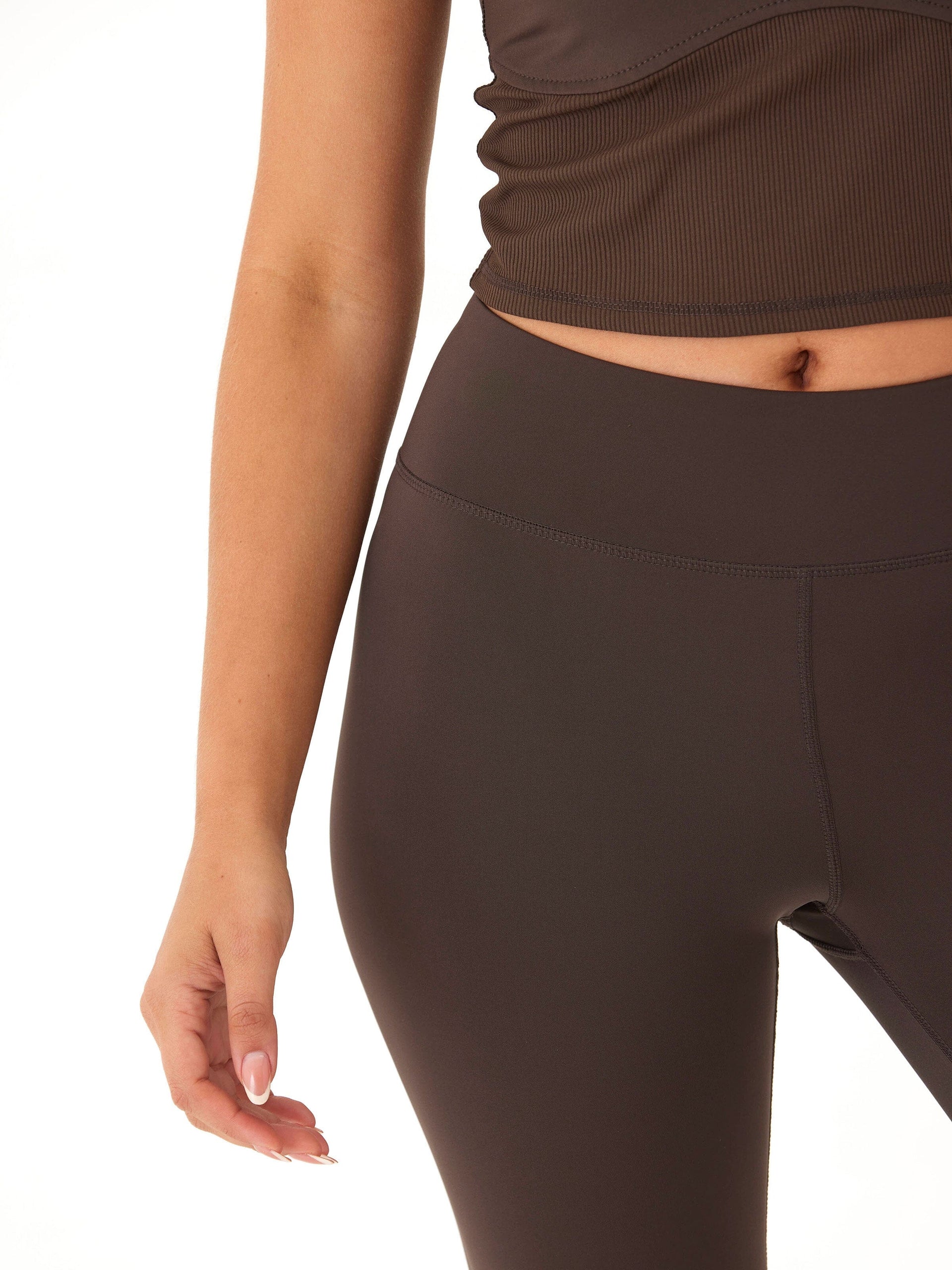 Kirstin High Rise Full Length Rib Mix Performance Leggings