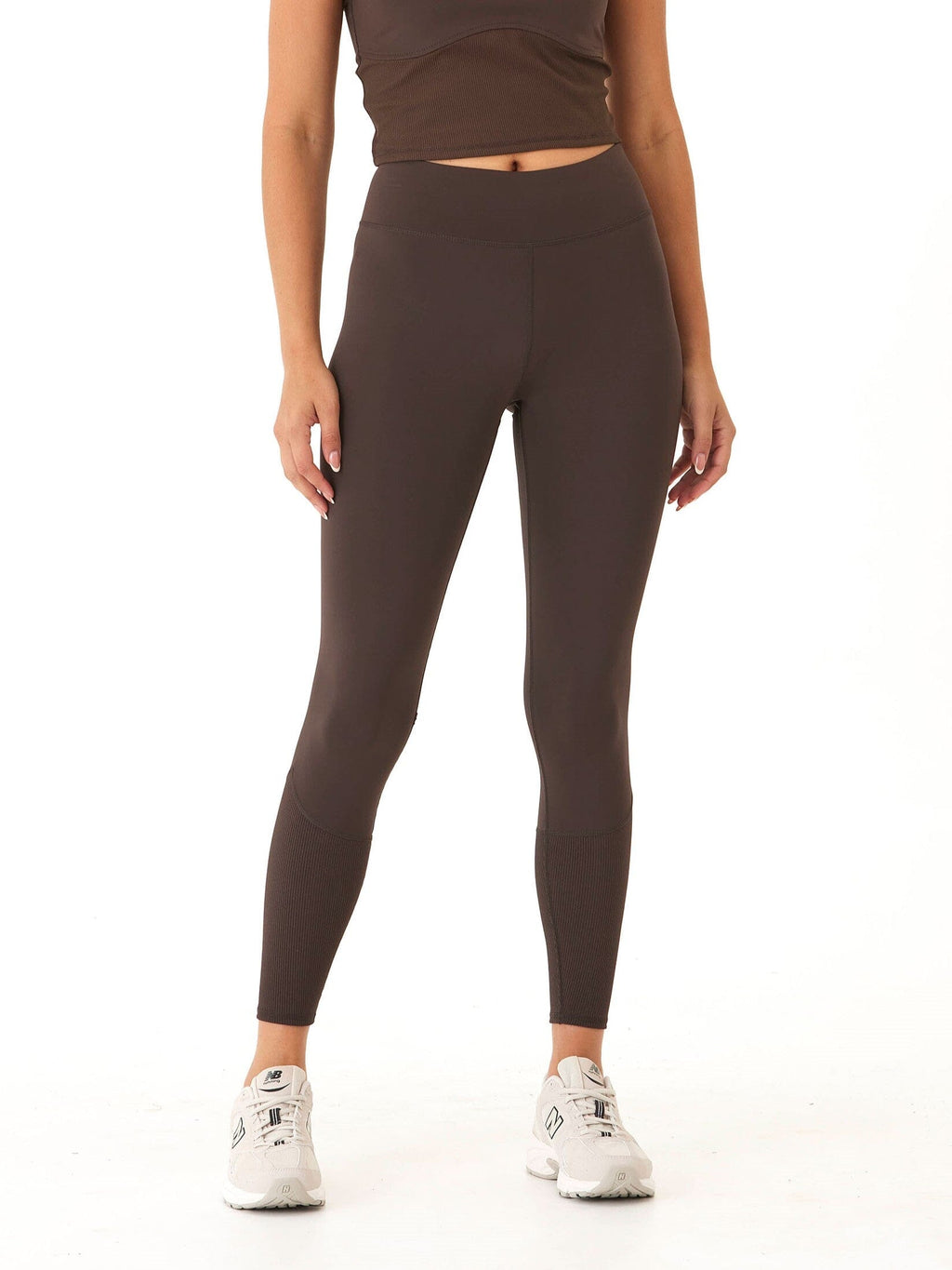 Kirstin High Rise Full Length Rib Mix Performance Leggings
