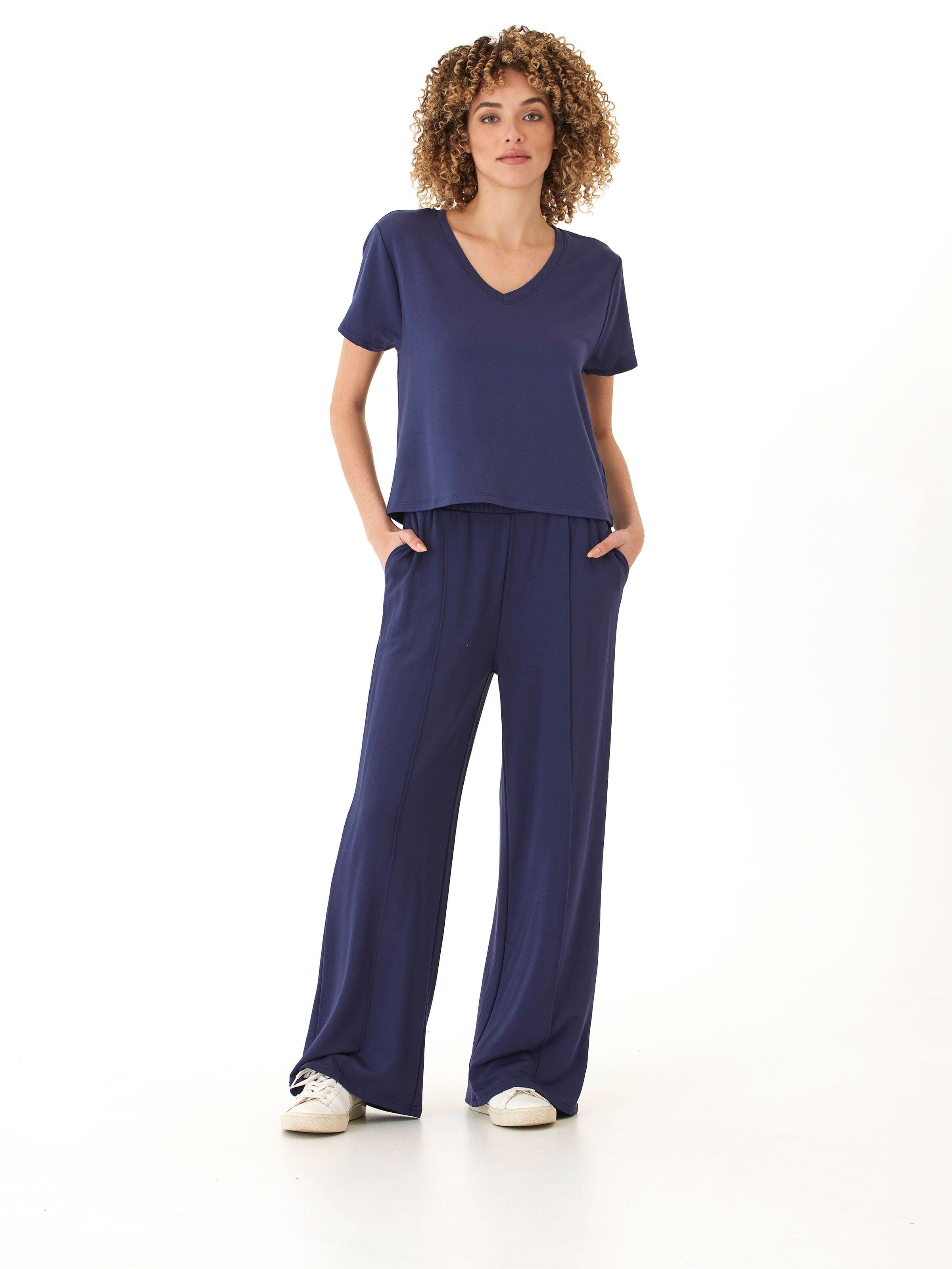 Core Modal Terry V-Neck Tee