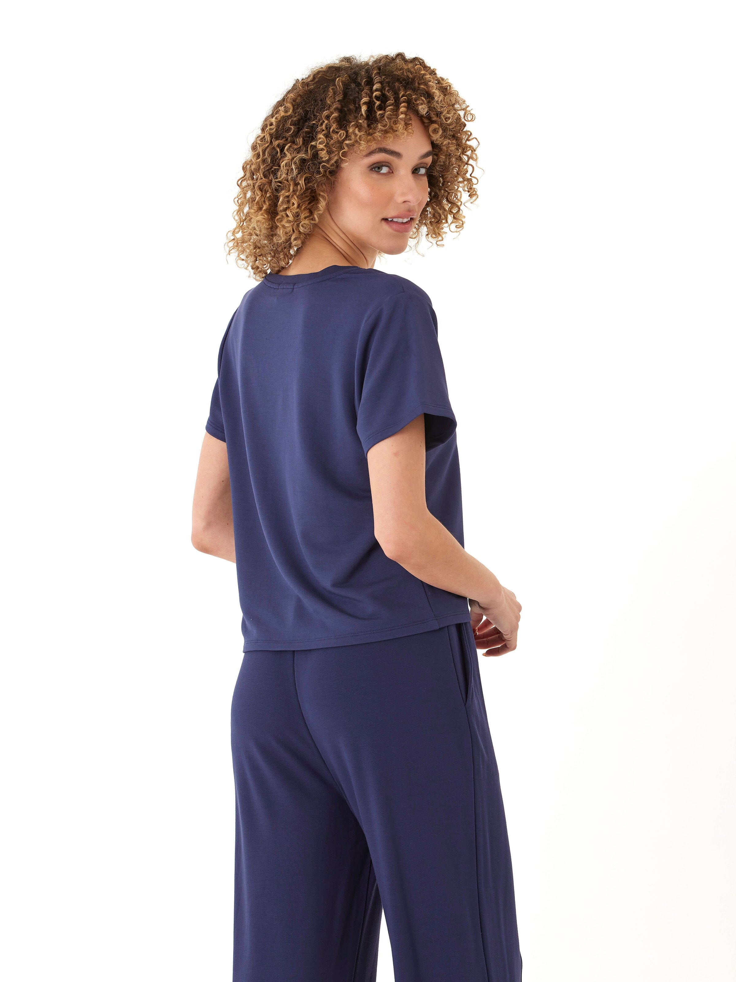 Core Modal Terry V-Neck Tee