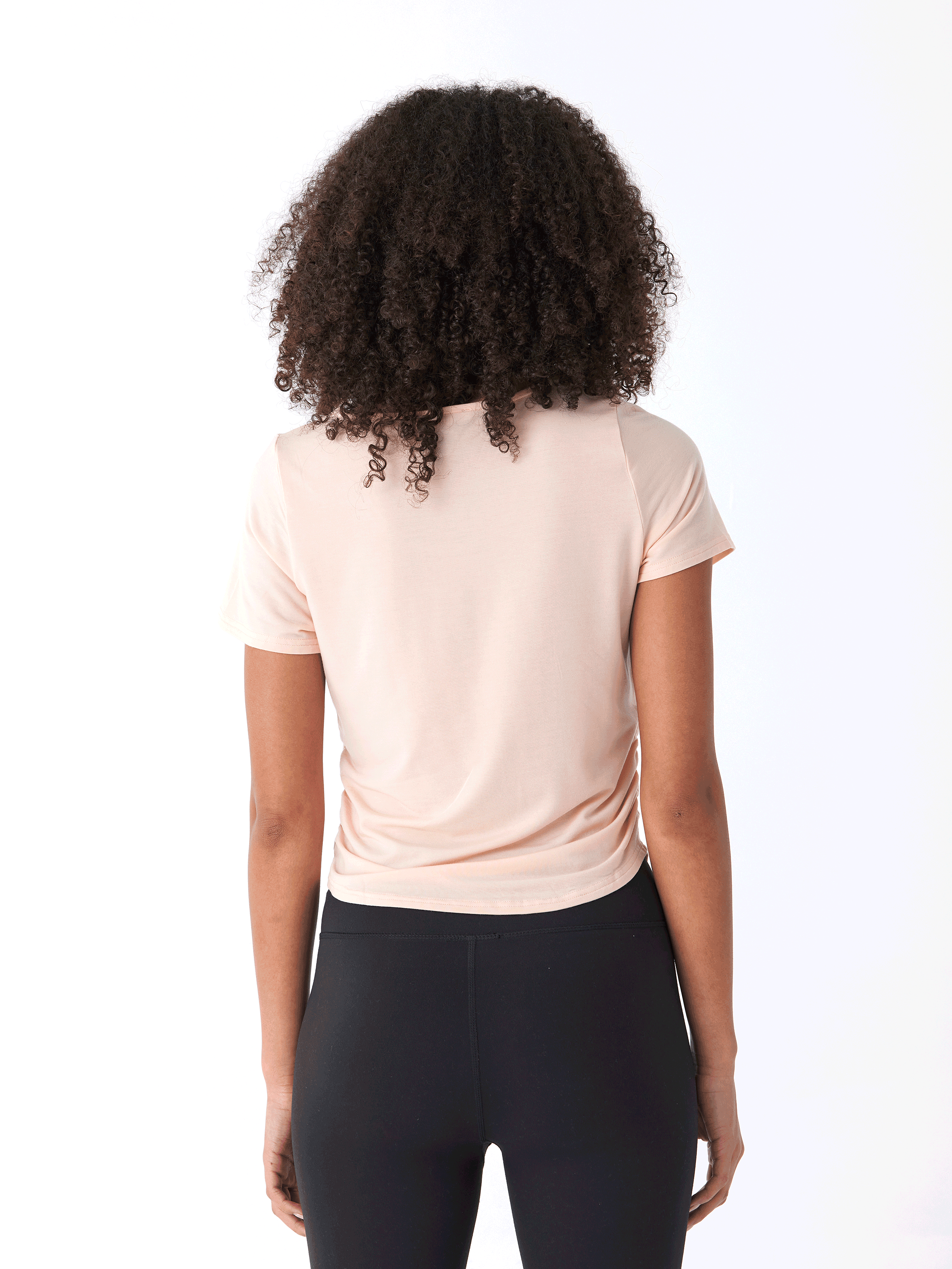 Deena Tencel Jersey Ruched Tee - Soft Modal Essential