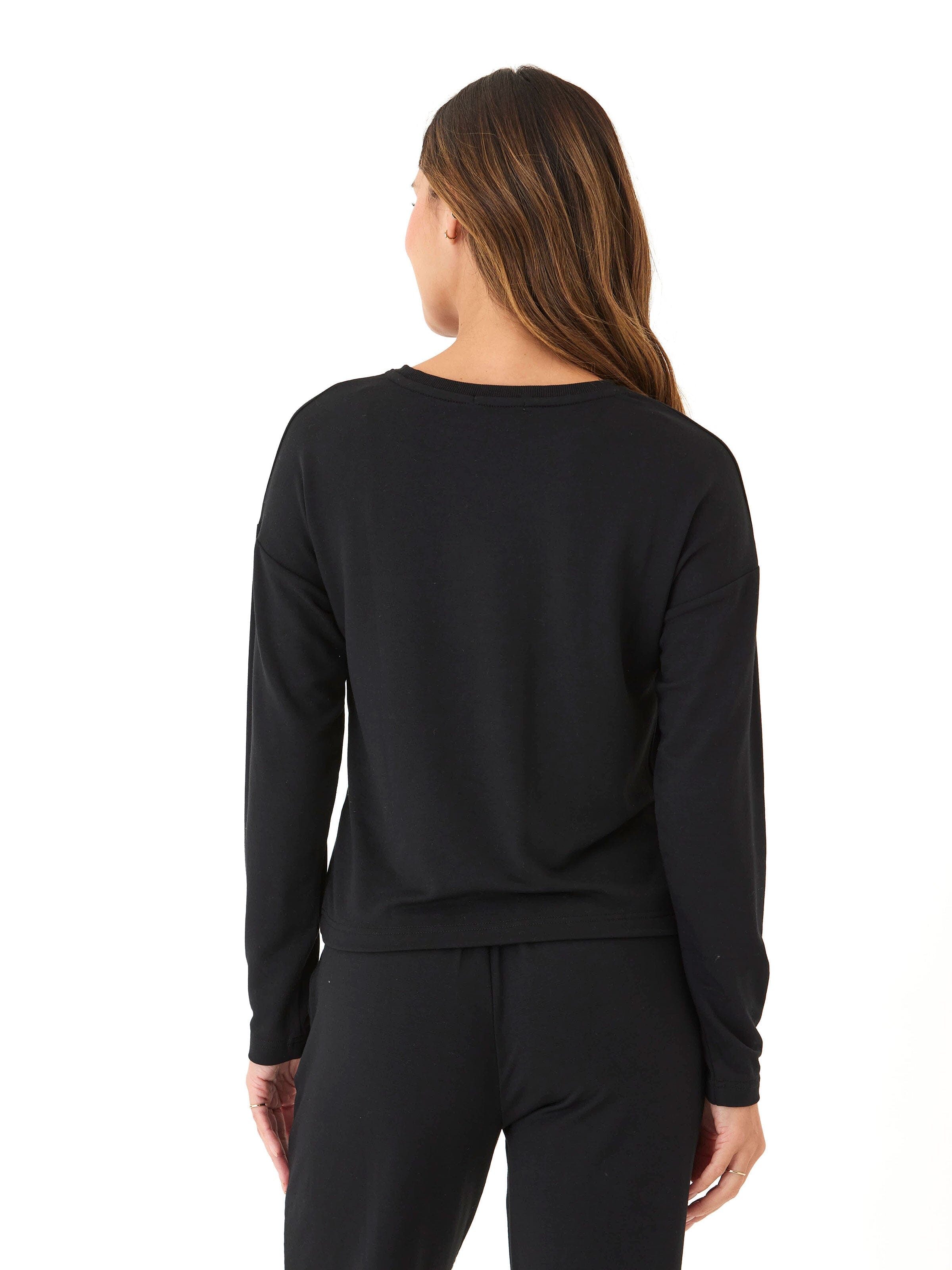 Shaina Modal Terry Pocket Long Sleeve - Buttery Soft Lounge Top