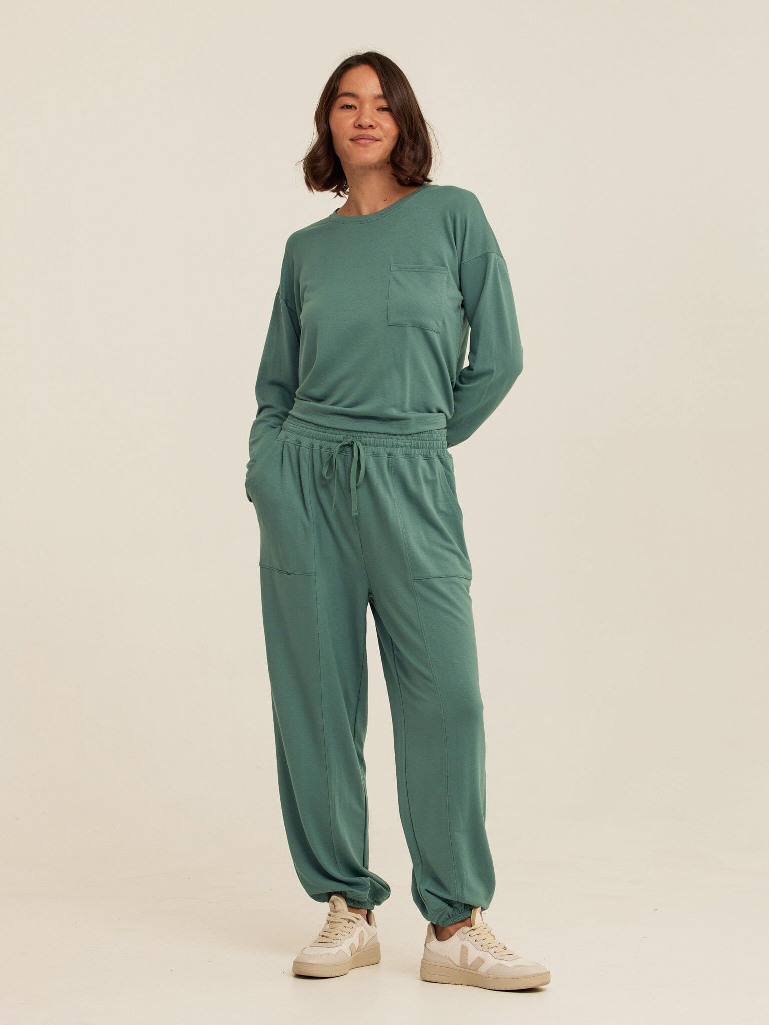 Women's Lottie Modal Terry Joggers in Green