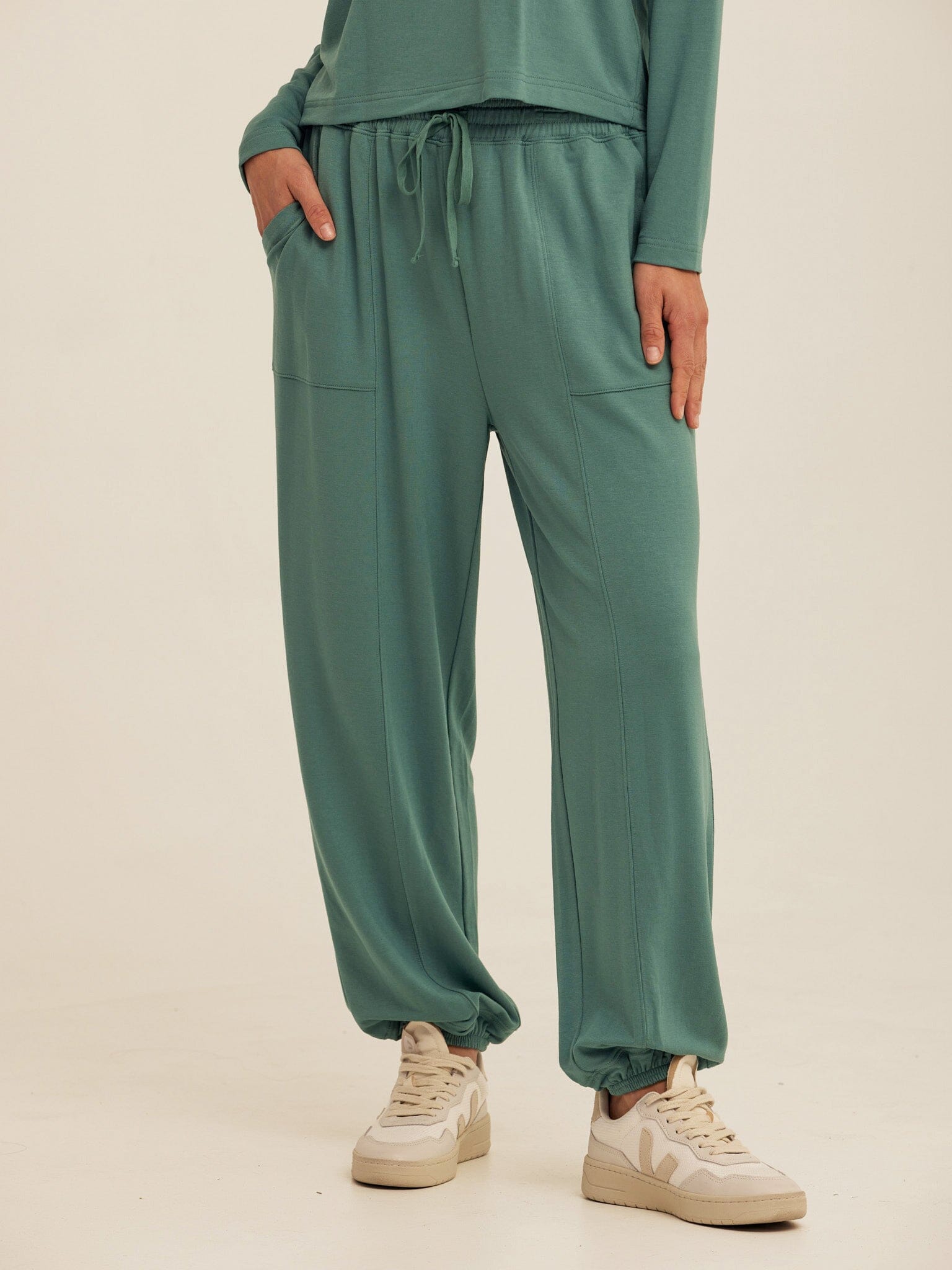Women's Lottie Modal Terry Joggers in Green