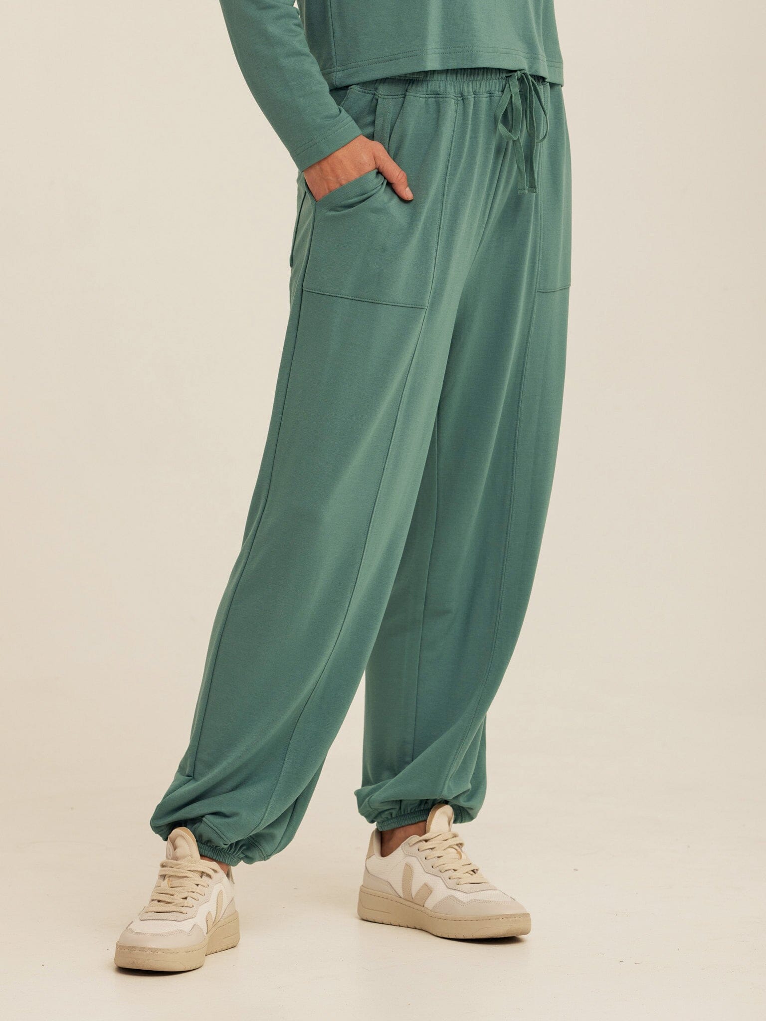 Women's Lottie Modal Terry Joggers in Green