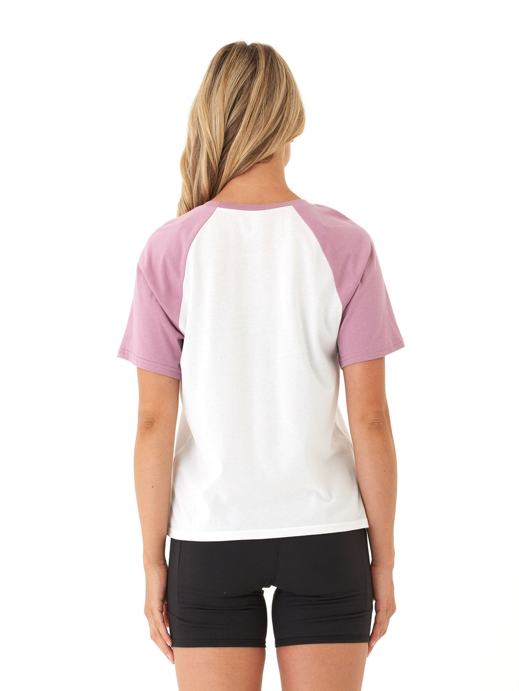 Amanda Comfort Jersey Raglan Tee - Athleisure Baseball Style