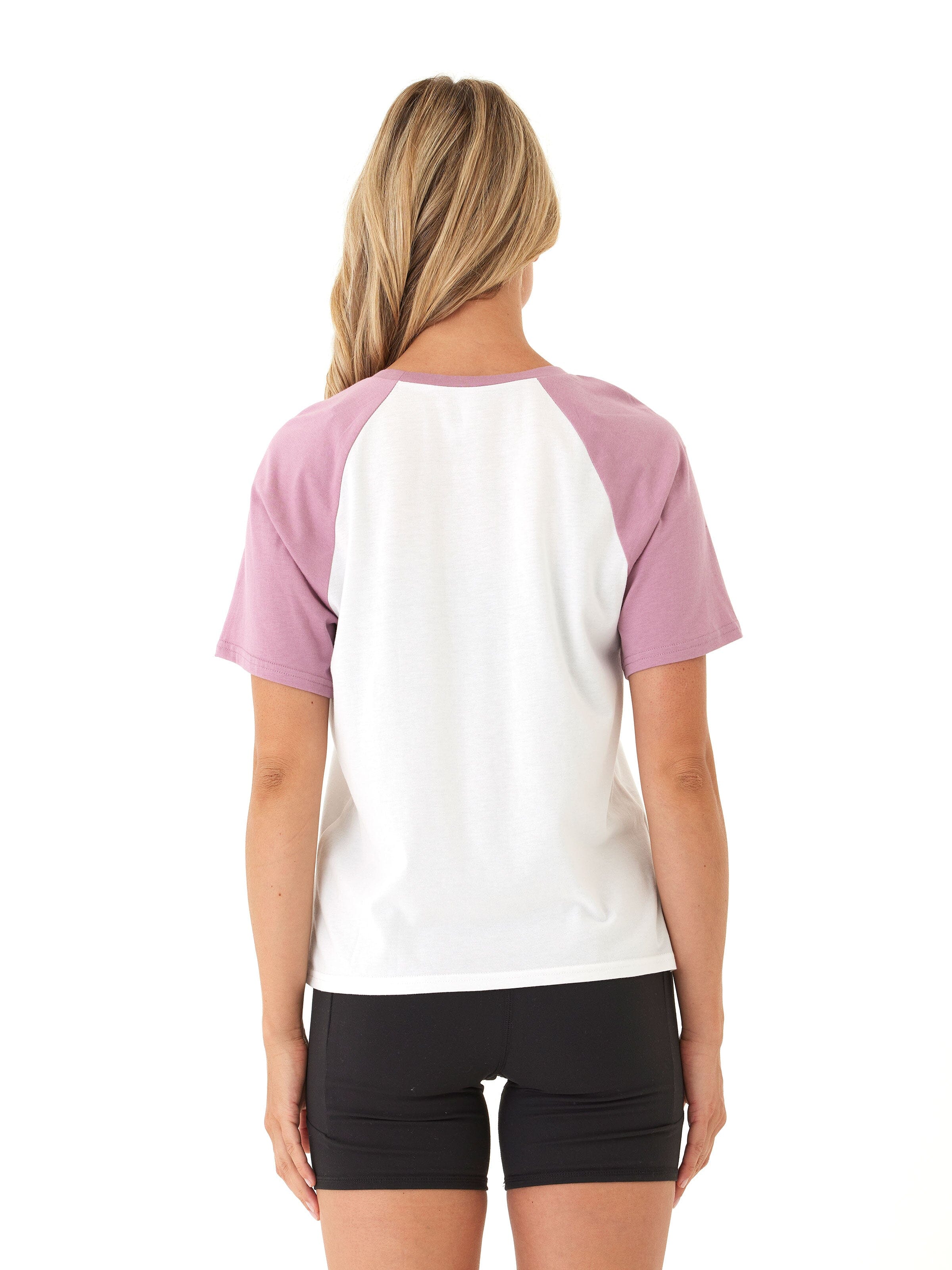 Amanda Comfort Jersey Raglan Tee - Athleisure Baseball Style