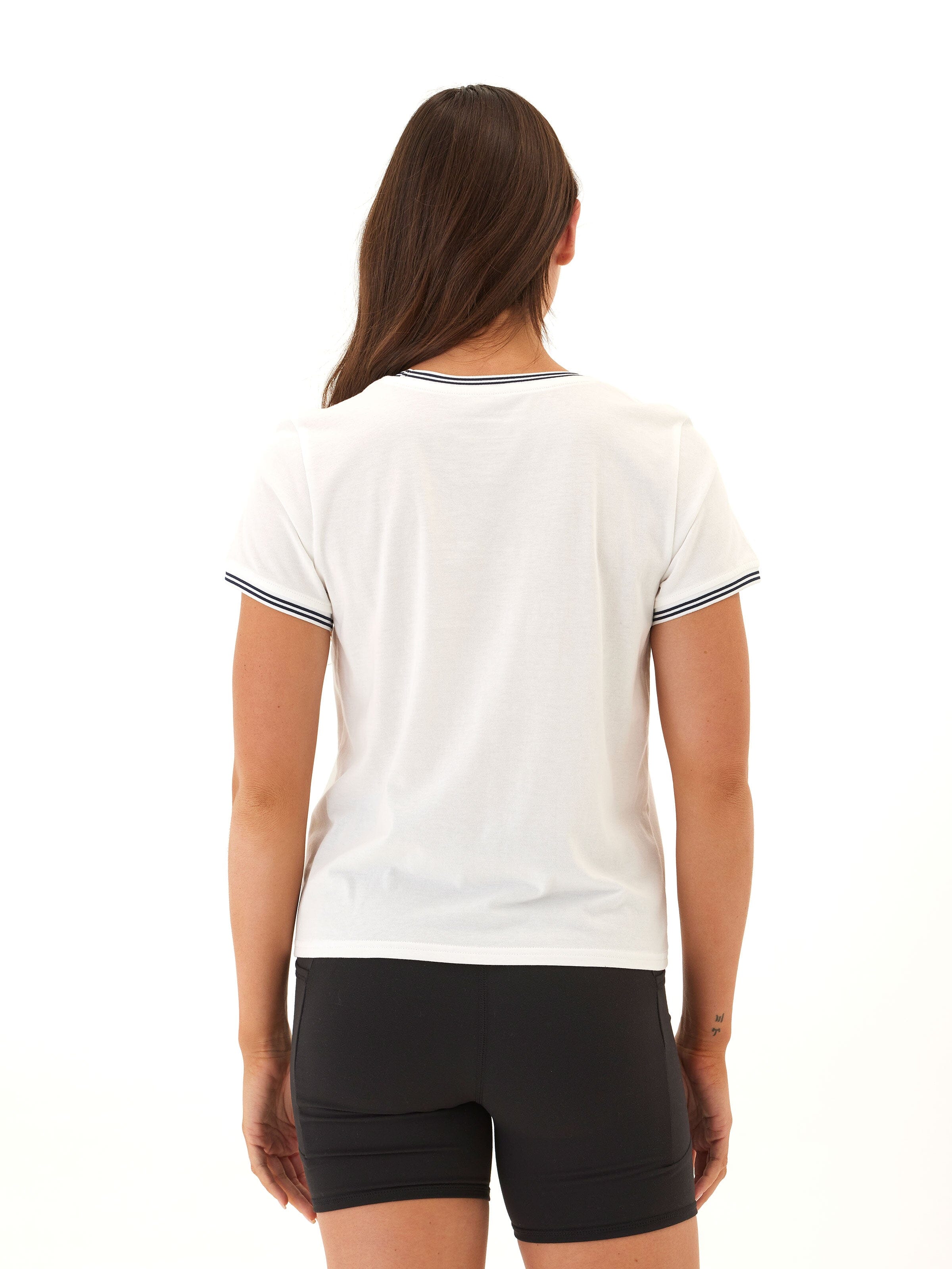 Jordana Women's Comfort Jersey Tee with Sporty Contrast Trim